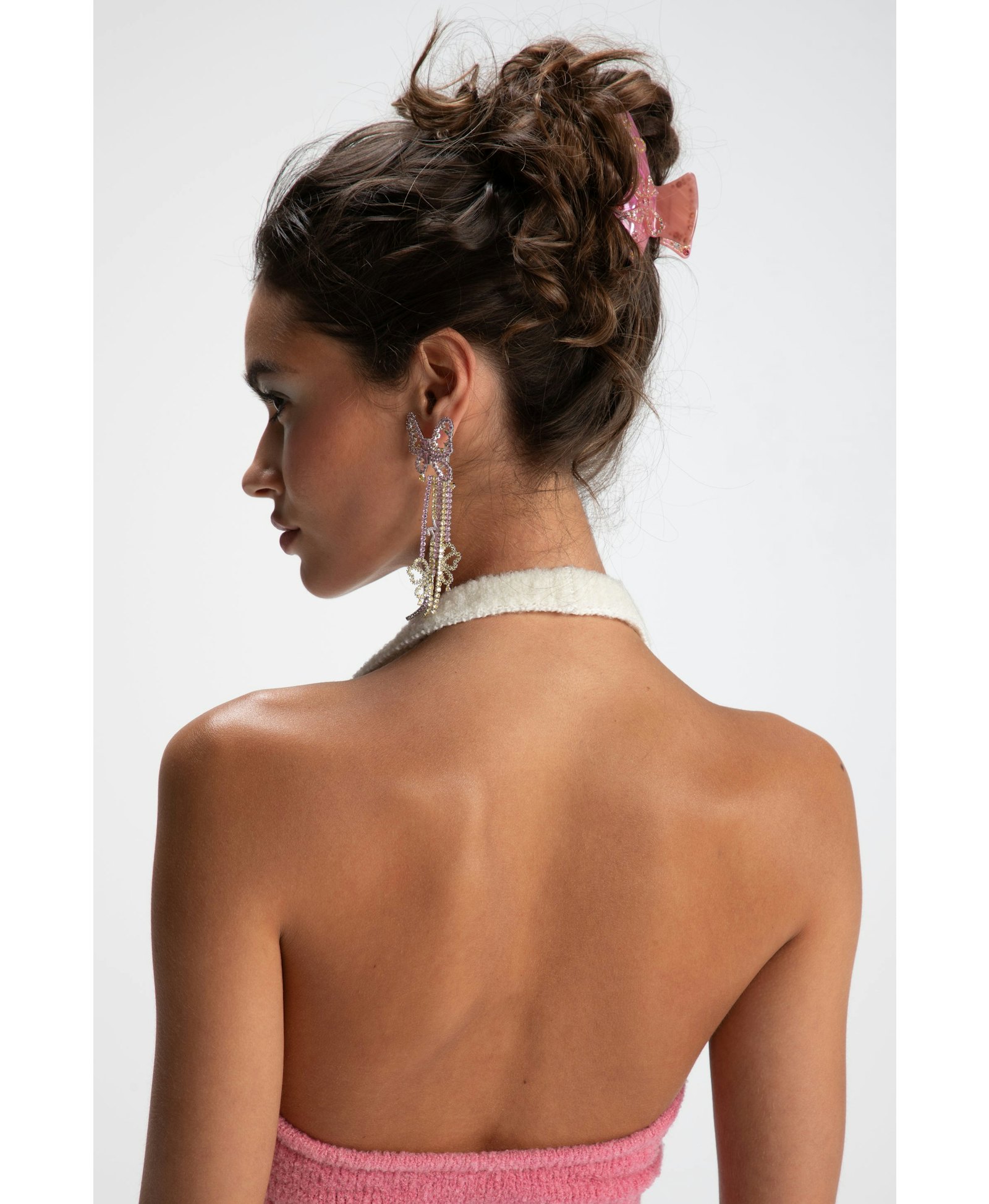 Bella Crystal Claw Clip (Pink) in Pink made by Nana Jacqueline