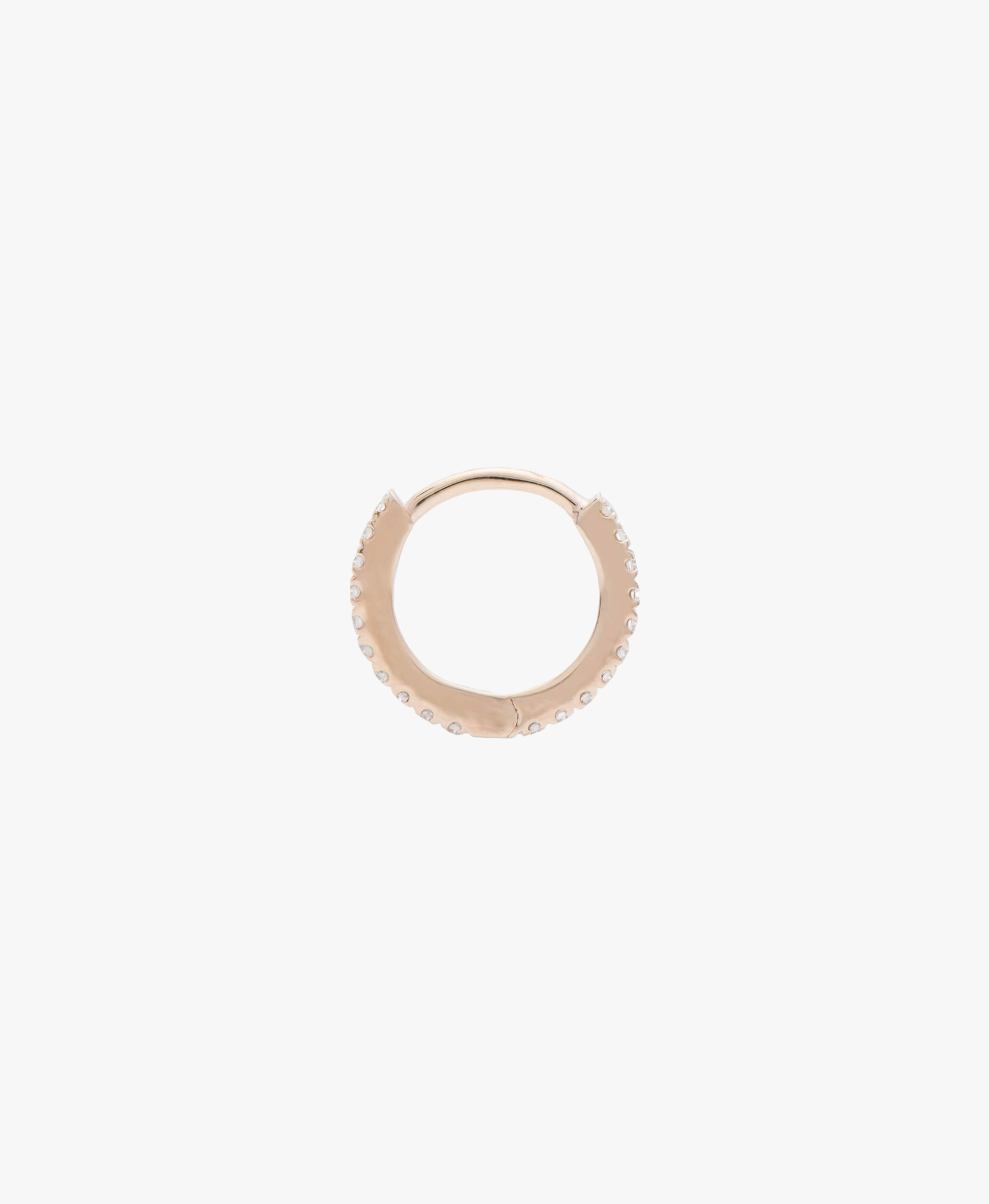 HUGGIE WHITE DIAMOND & ROSE GOLD - 9mm made by ENNUI