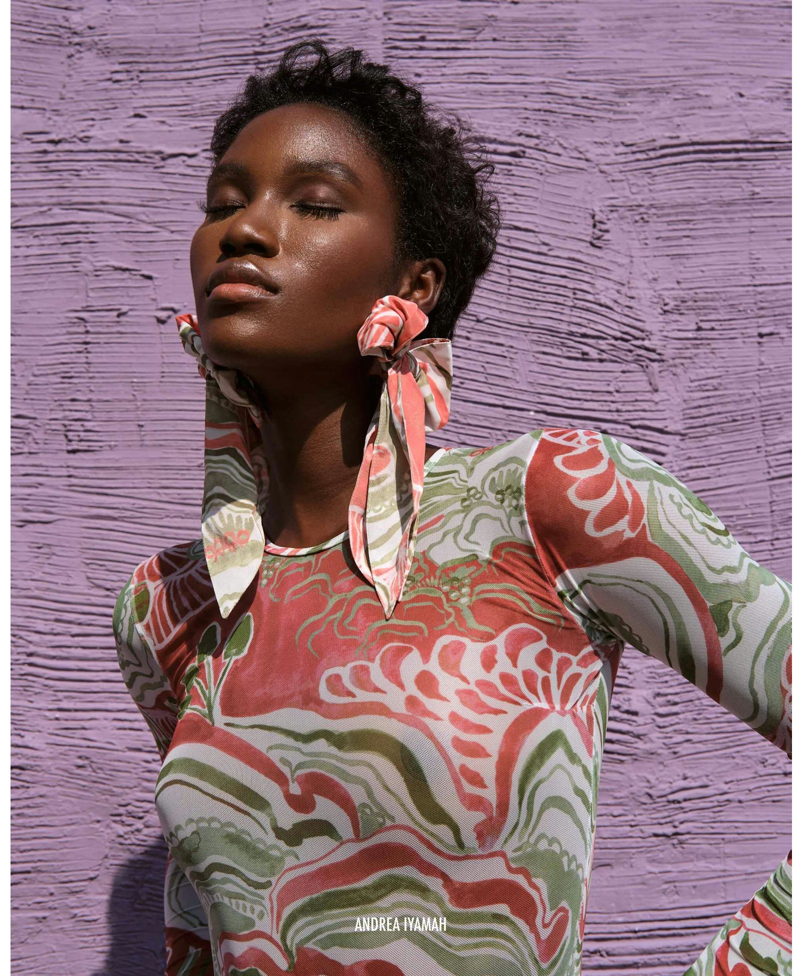 EUCA BOW EARRING made by Andrea Iyamah