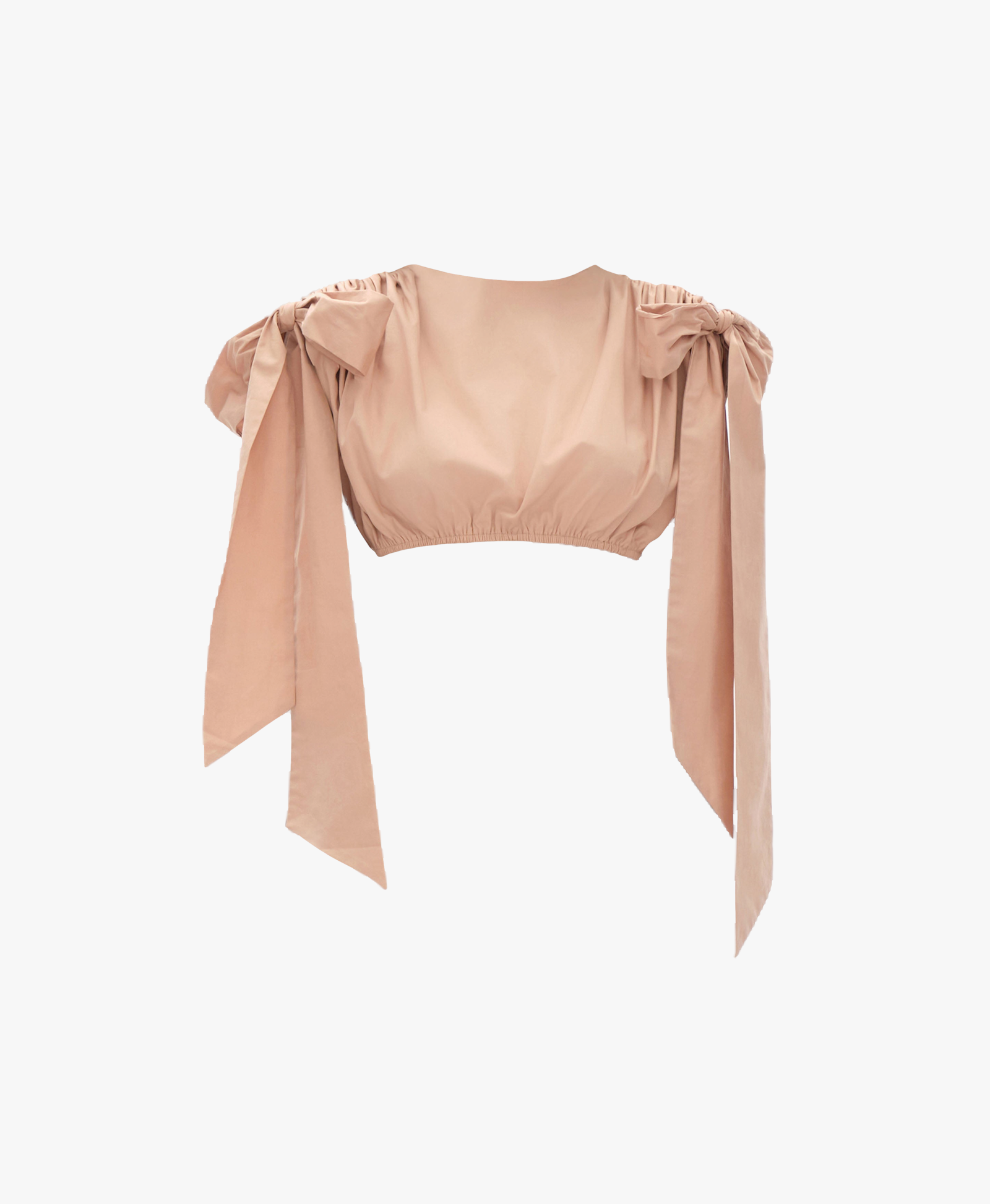 HALIMA NUDE CROPPED TOP made by Andrea Iyamah