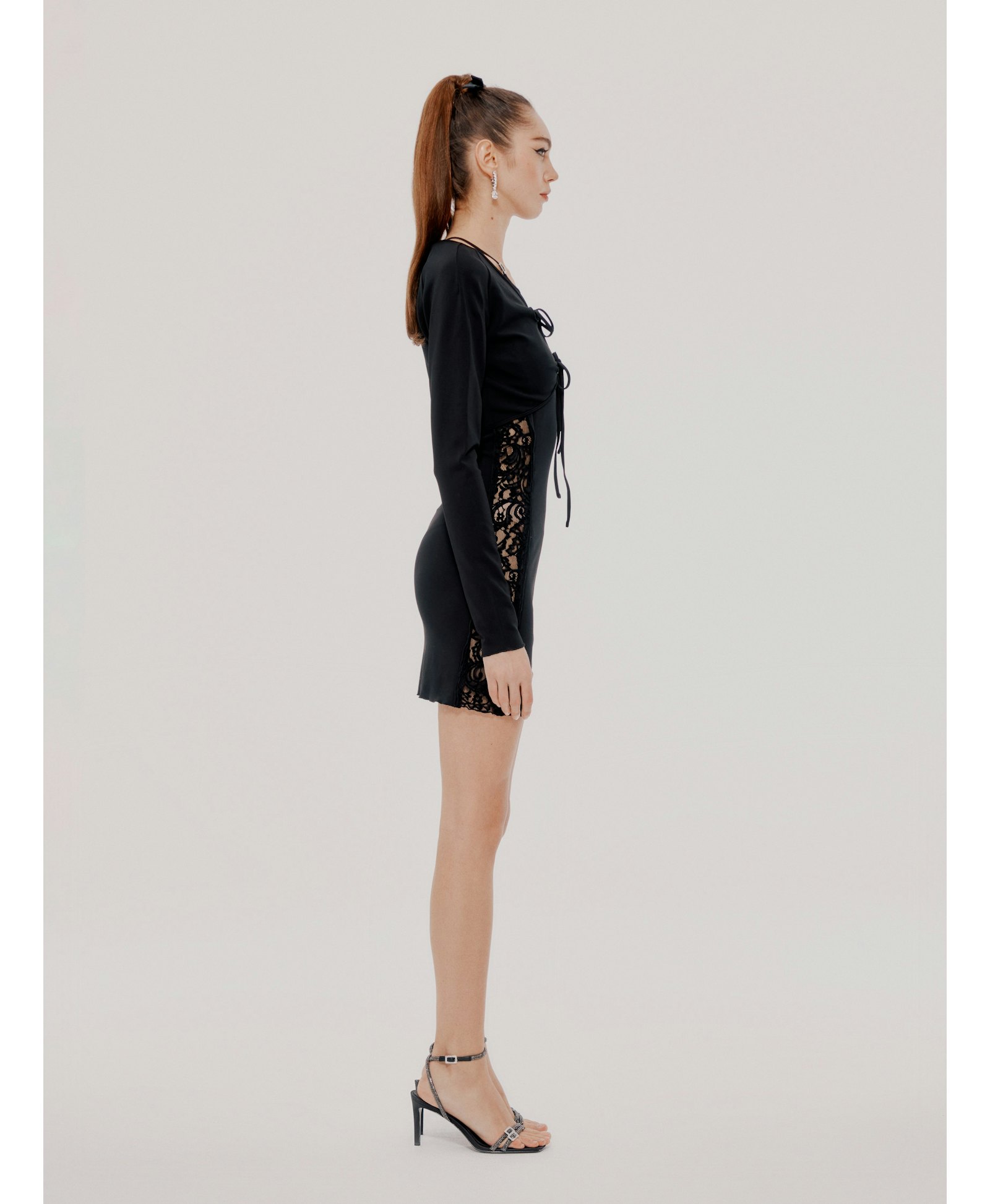 Black Sade Dress (Final Sale) in Black made by Nana Jacqueline
