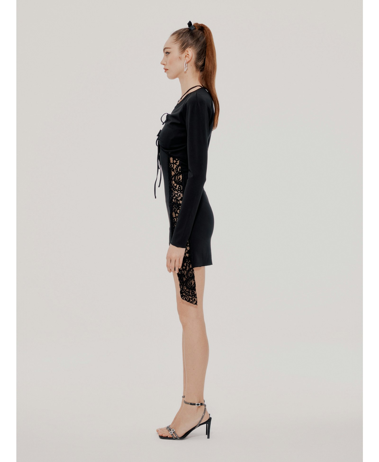 Black Sade Dress (Final Sale) in Black made by Nana Jacqueline