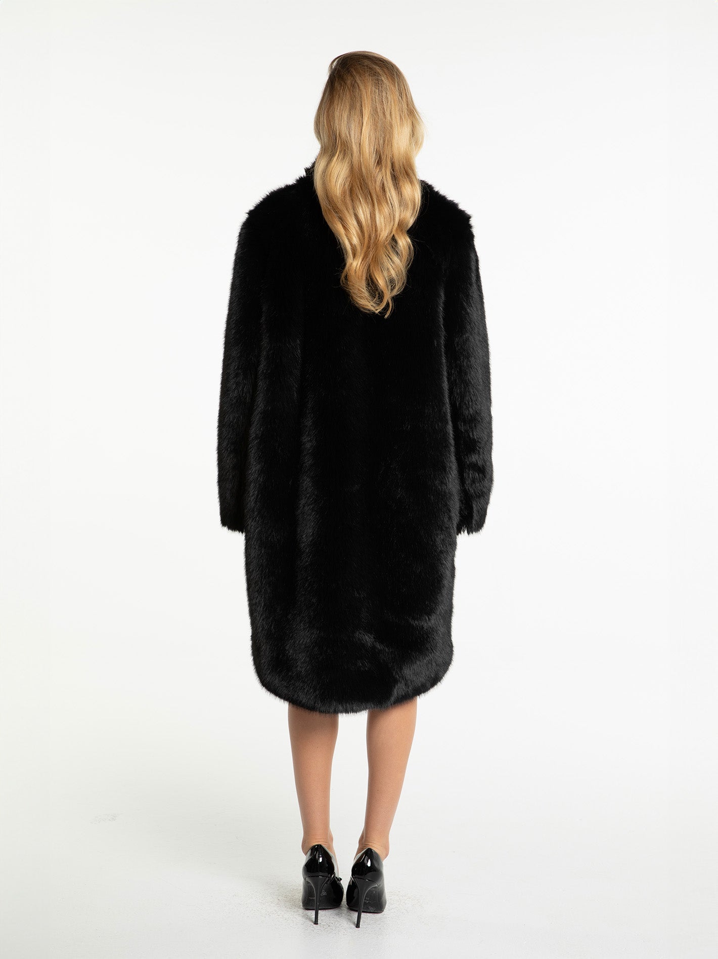 Shop Nana Jacqueline Sofia Fur Coat (black)