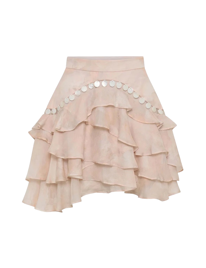 Ixiah Aurora Mini Skirt In Pink
