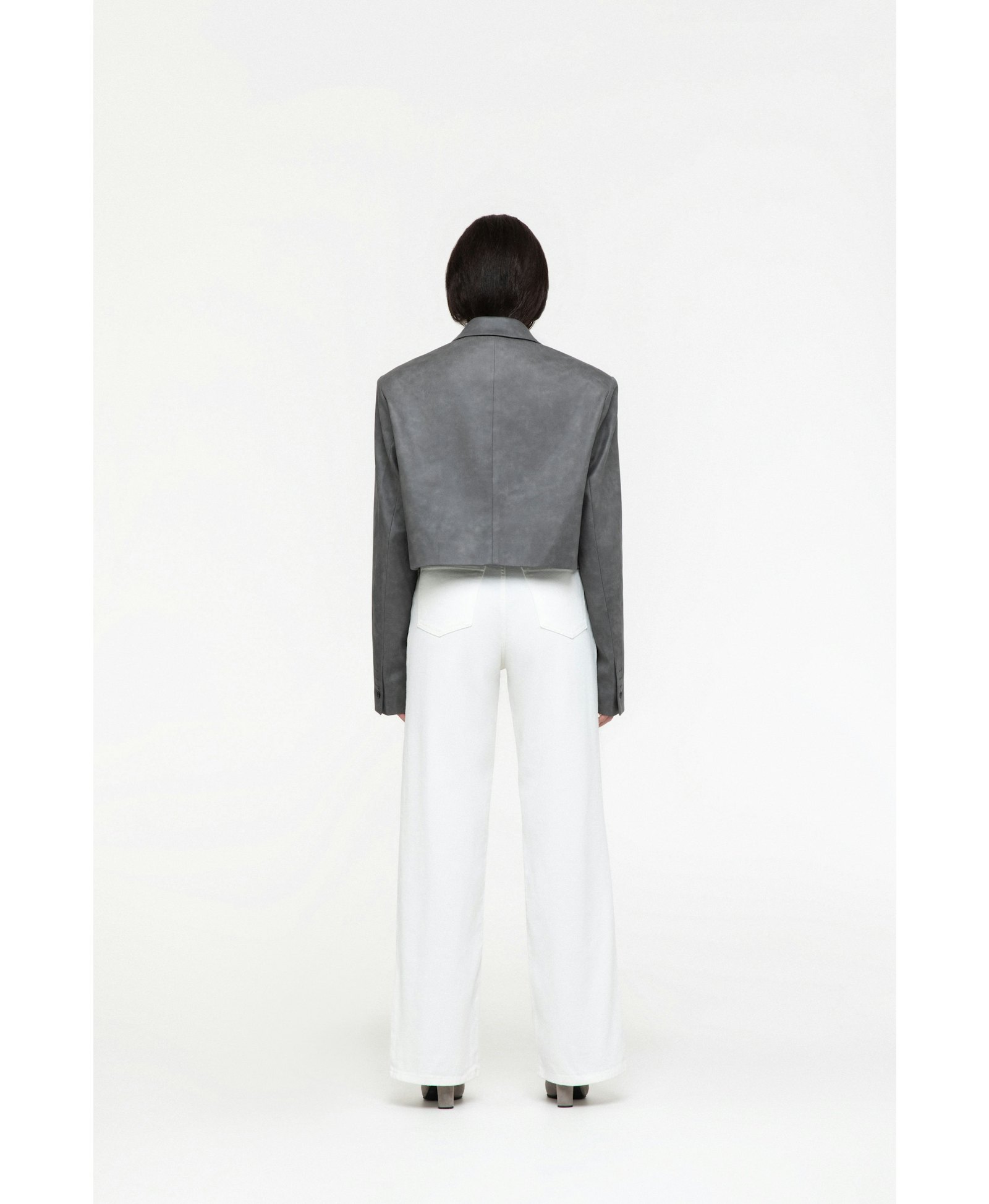 Suede effect cropped jacket made by AFTERHOURS