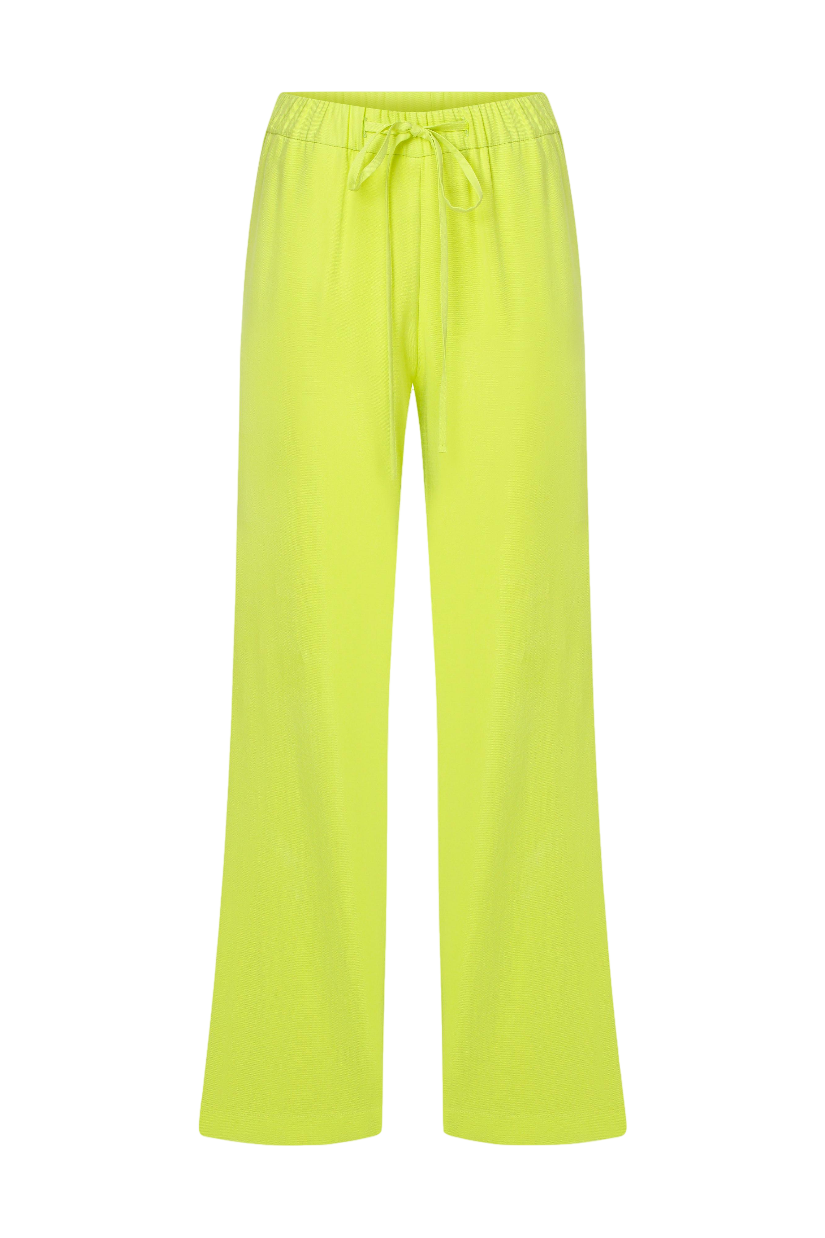 Nazli Ceren Kyra Cropped Trousers In Lime