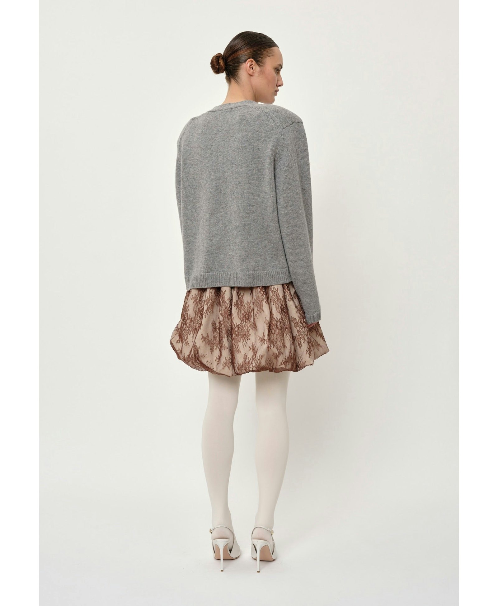 Vivi Knit Cardigan - Light Grey made by HERSKIND