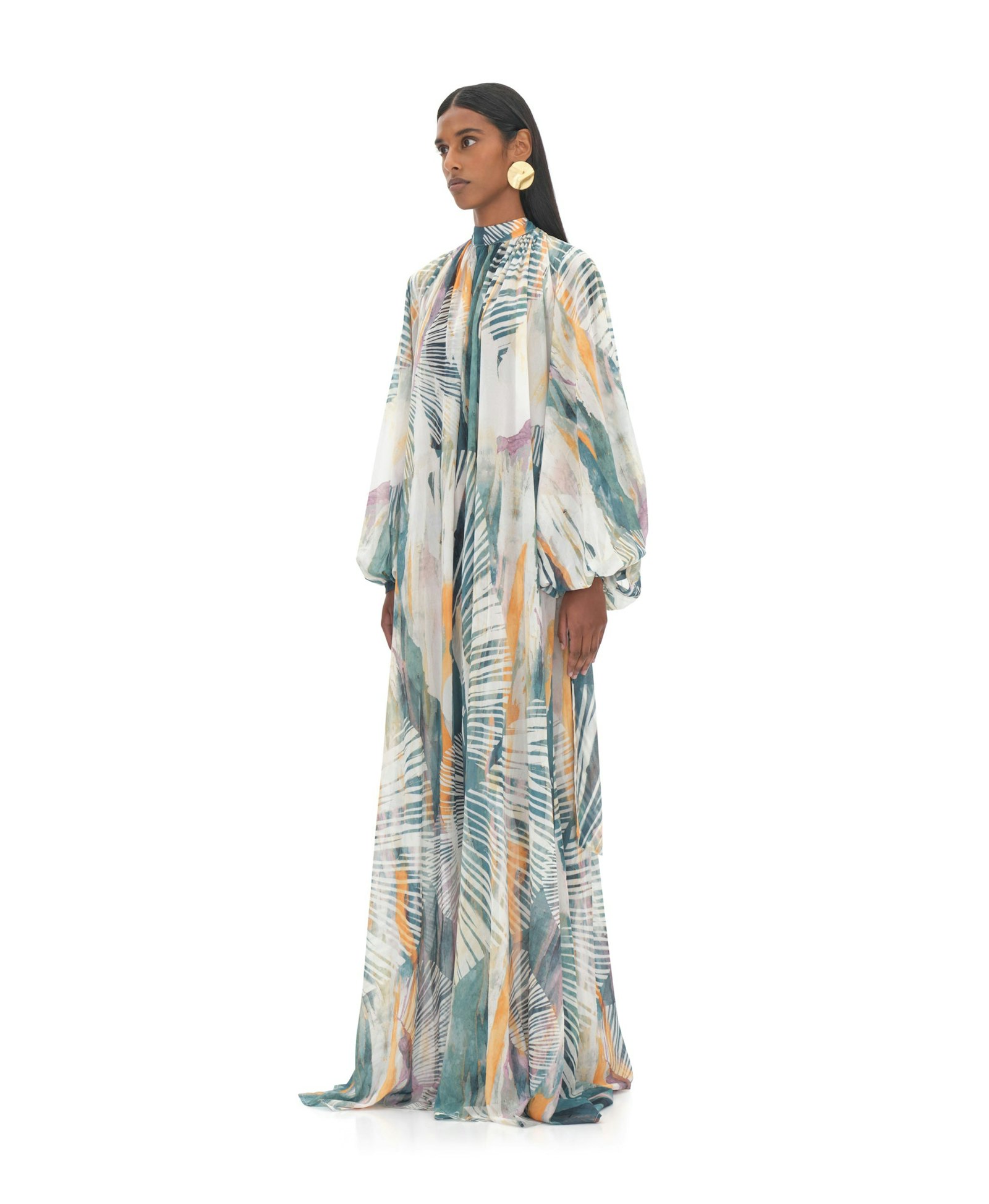 SADE COVER-UP ABSTRACT BARK DRESS made by Andrea Iyamah