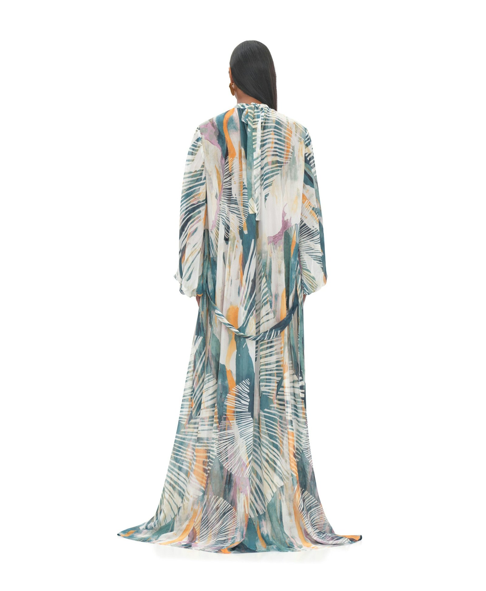 SADE COVER-UP ABSTRACT BARK DRESS made by Andrea Iyamah