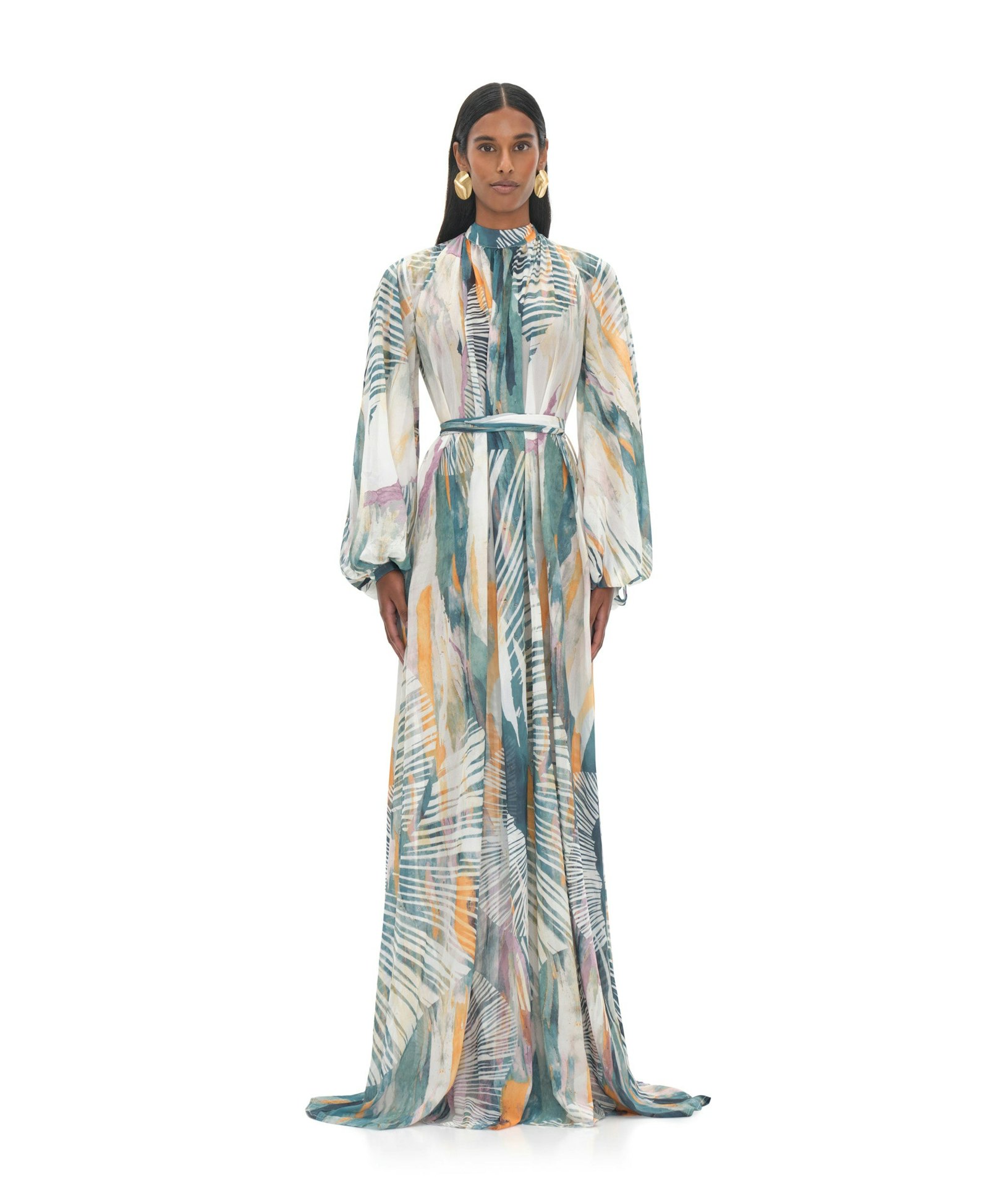 SADE COVER-UP ABSTRACT BARK DRESS made by Andrea Iyamah