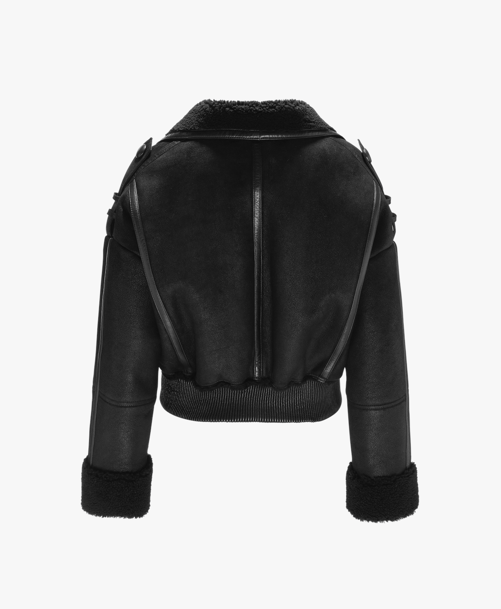 Lamb Leather Jacket In Black made by YAVORSKA