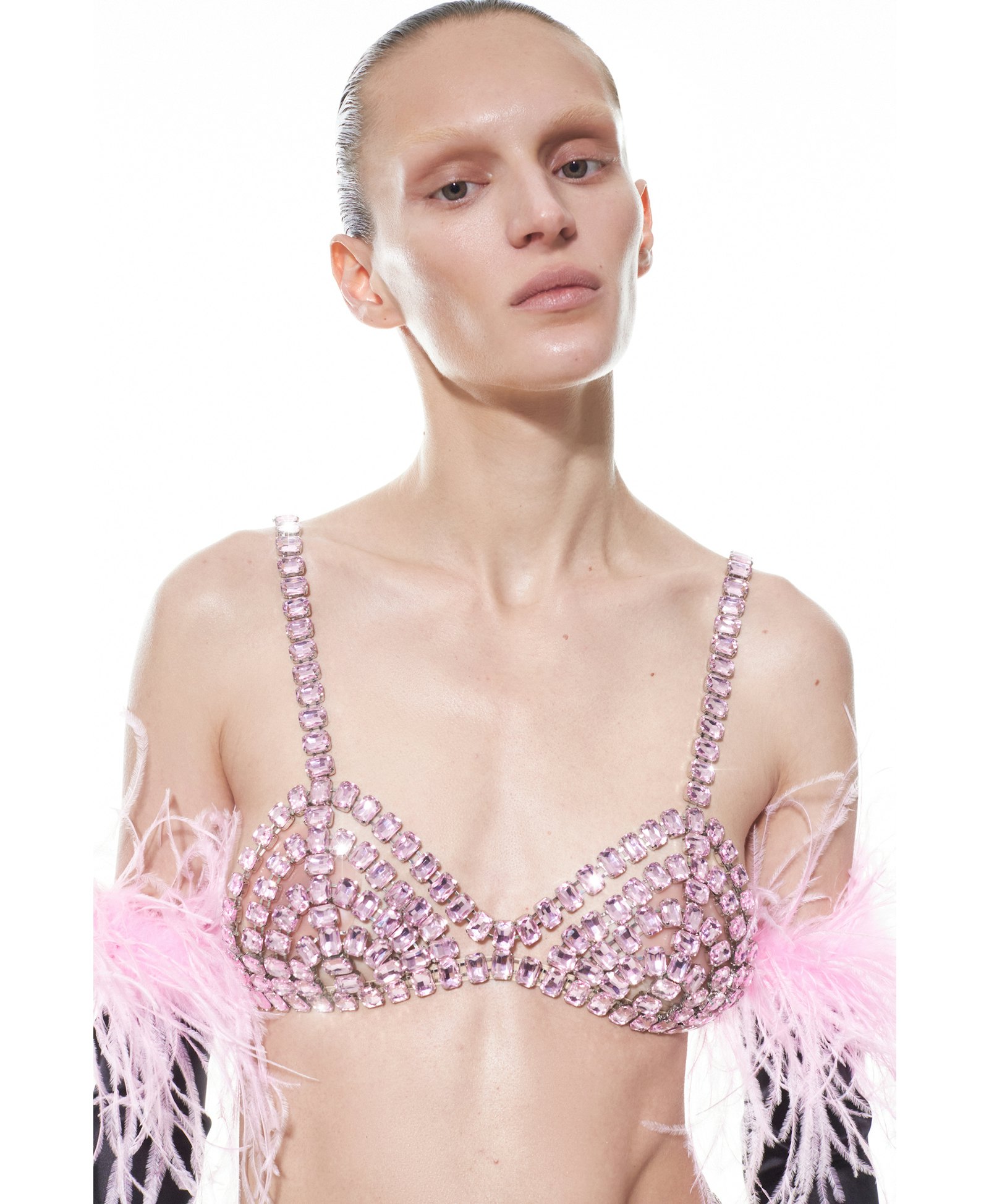 ROSE QUARTZ BRA made by NUÉ