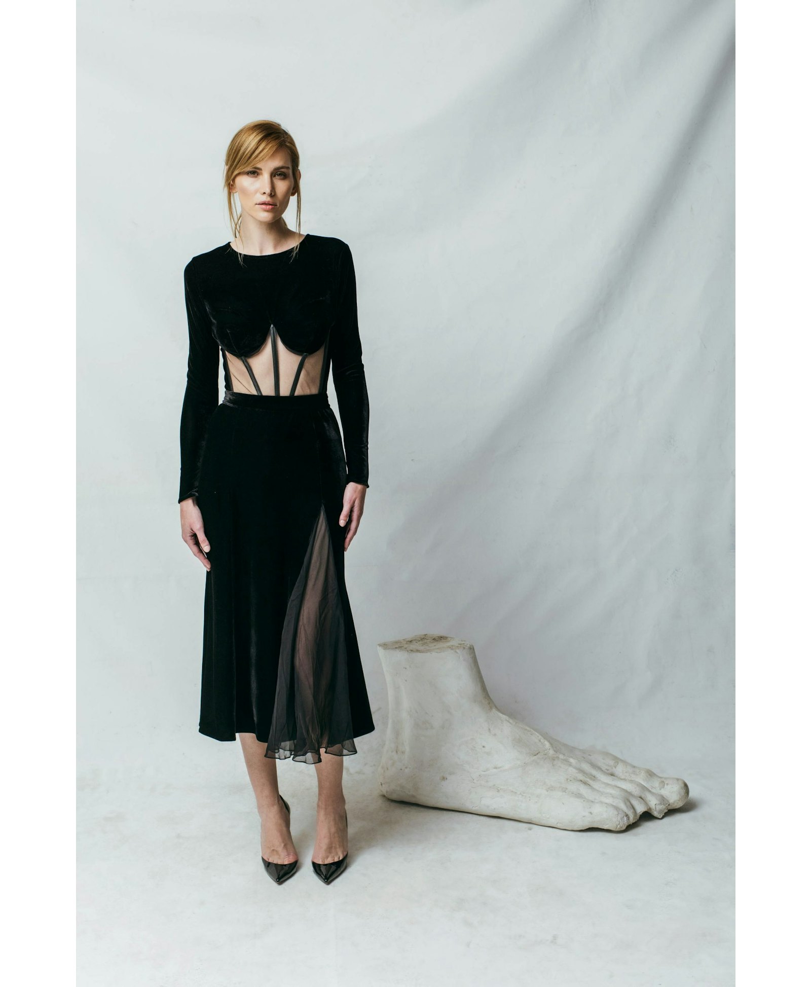 Velvet Bustier Top made by Aureliana