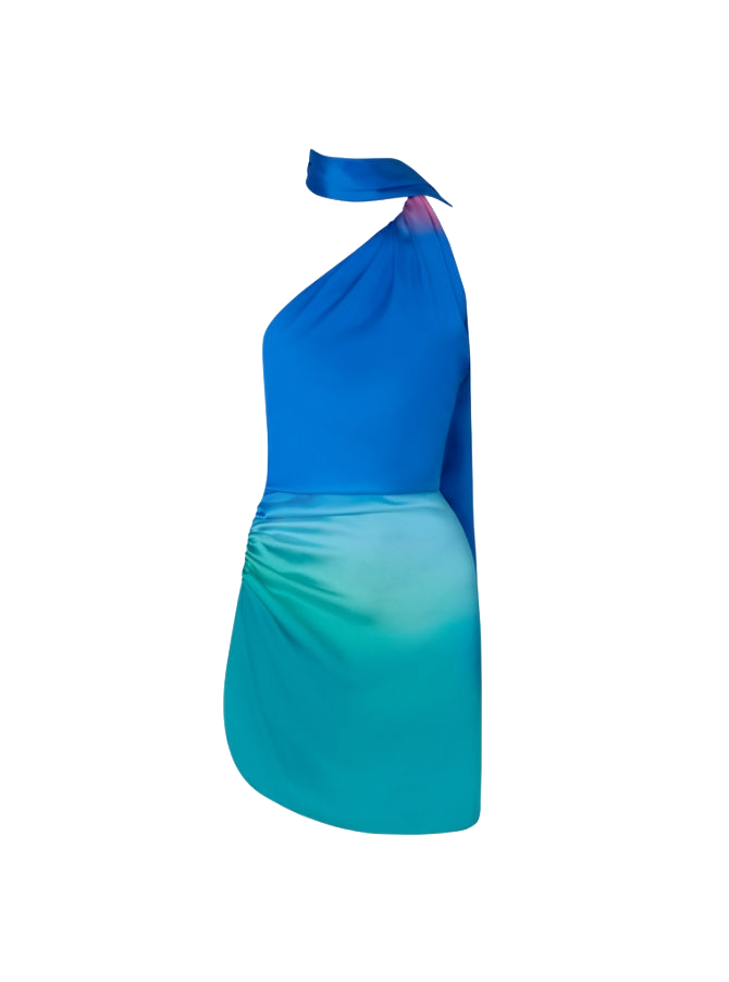 Shop Baobab Ari Mini Dress In Blue