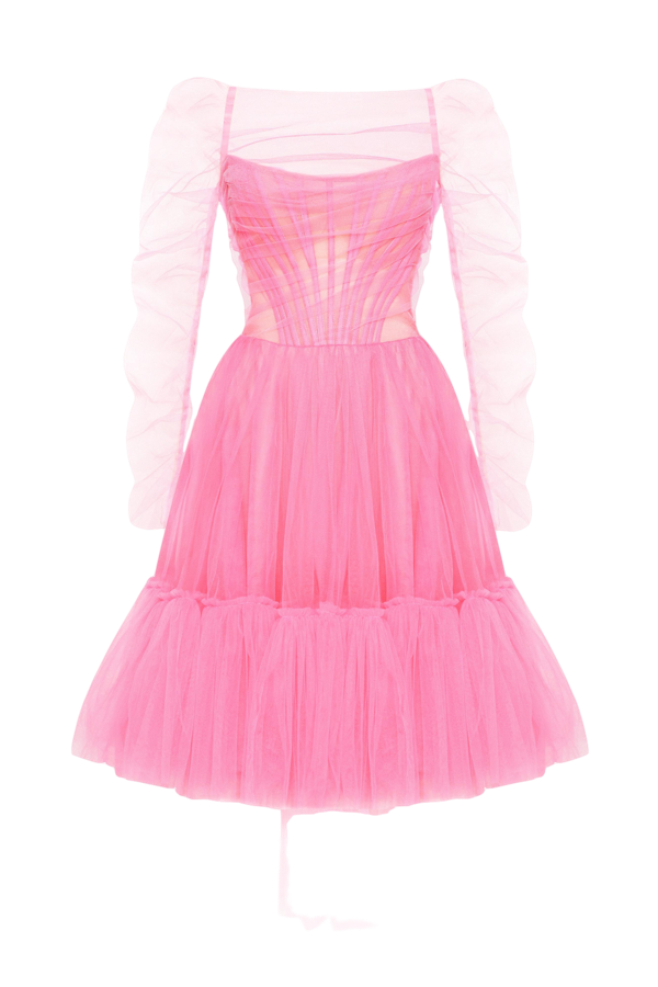 Millà All-in-pink Bustier Tulle Dress