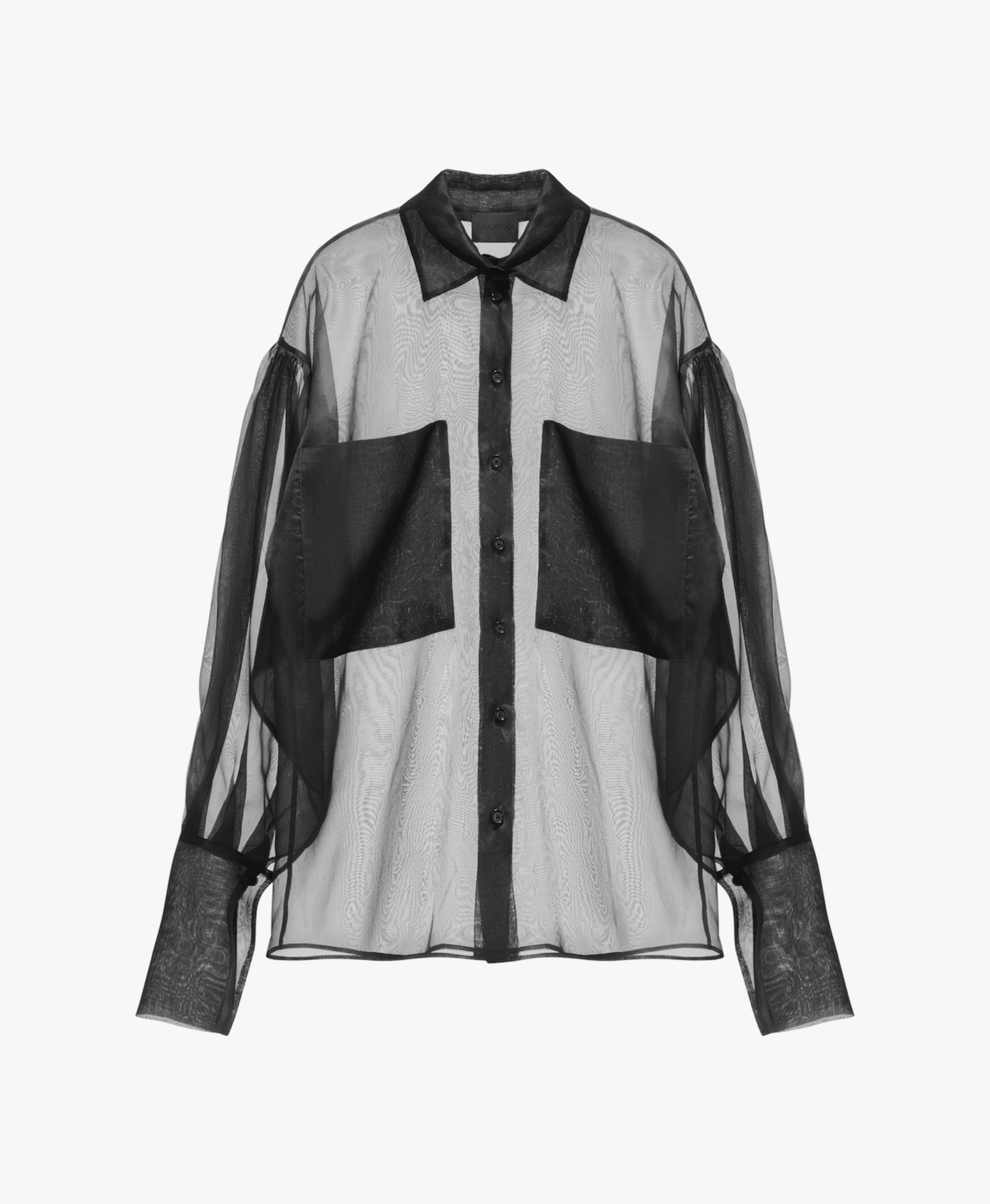 Silk Sheer Shirt made by YAVORSKA