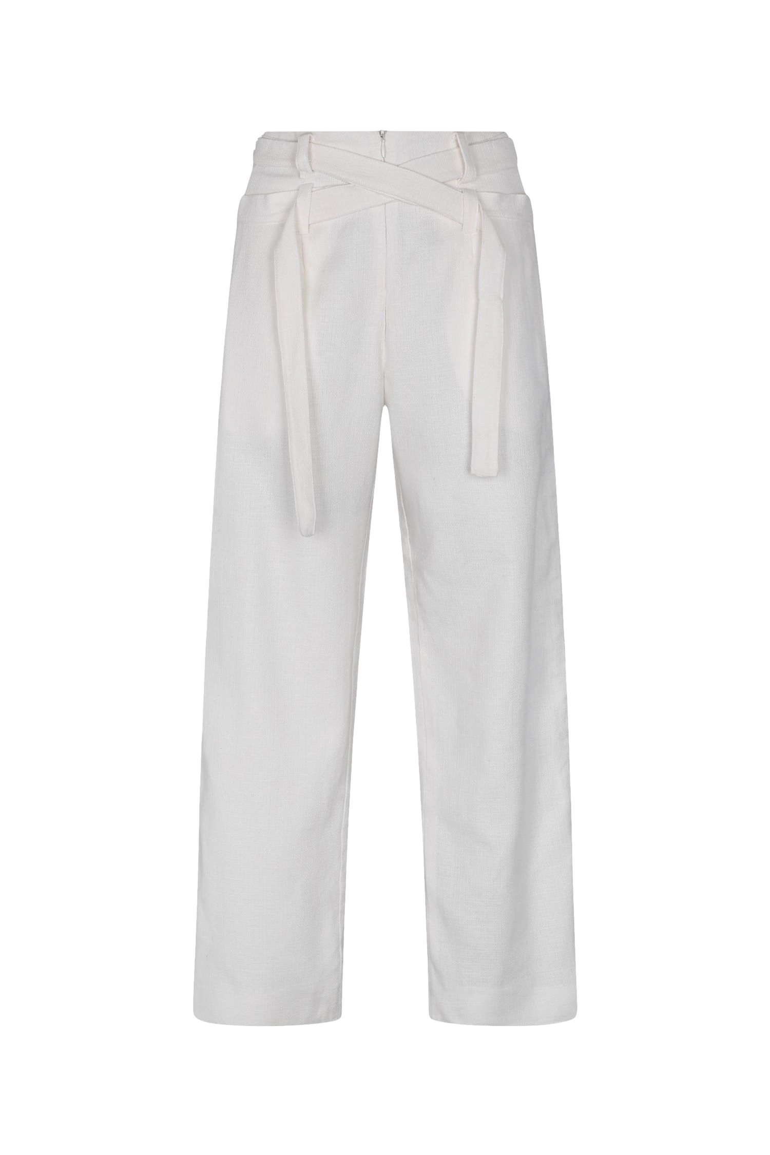 Ascendia Linen Double Belted Trousers