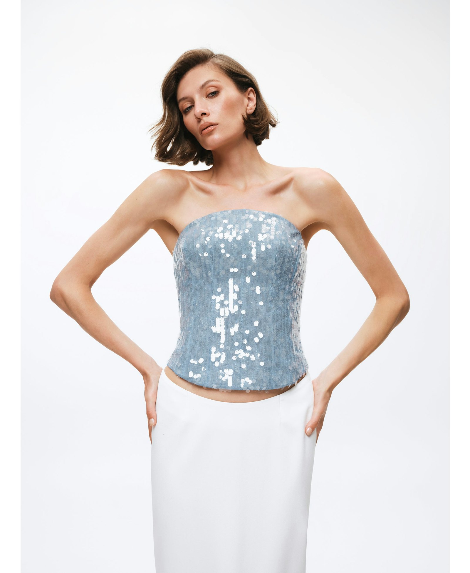 Maxi Skirt With Round Waistband made by Gasanova