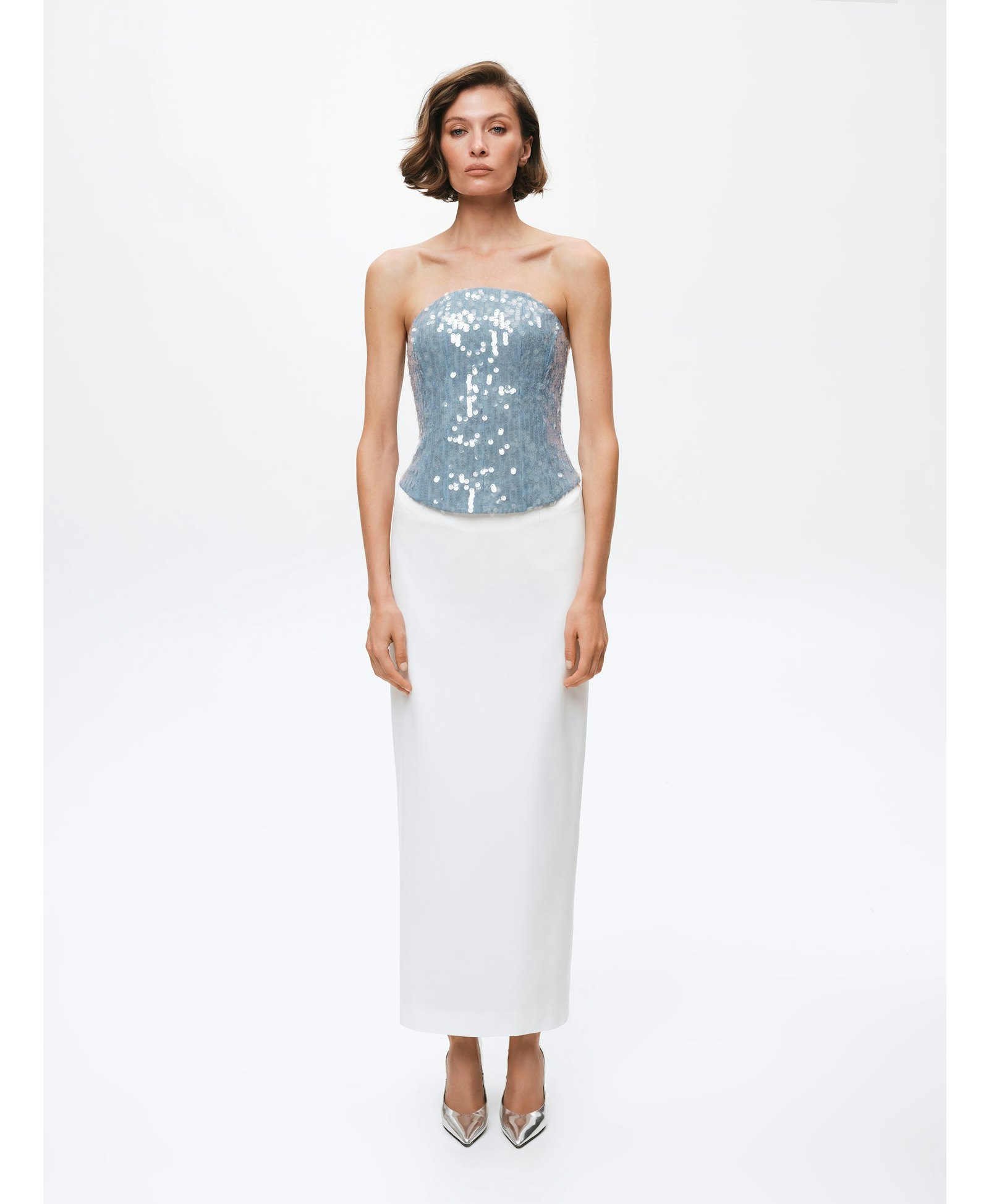 Maxi Skirt With Round Waistband made by Gasanova