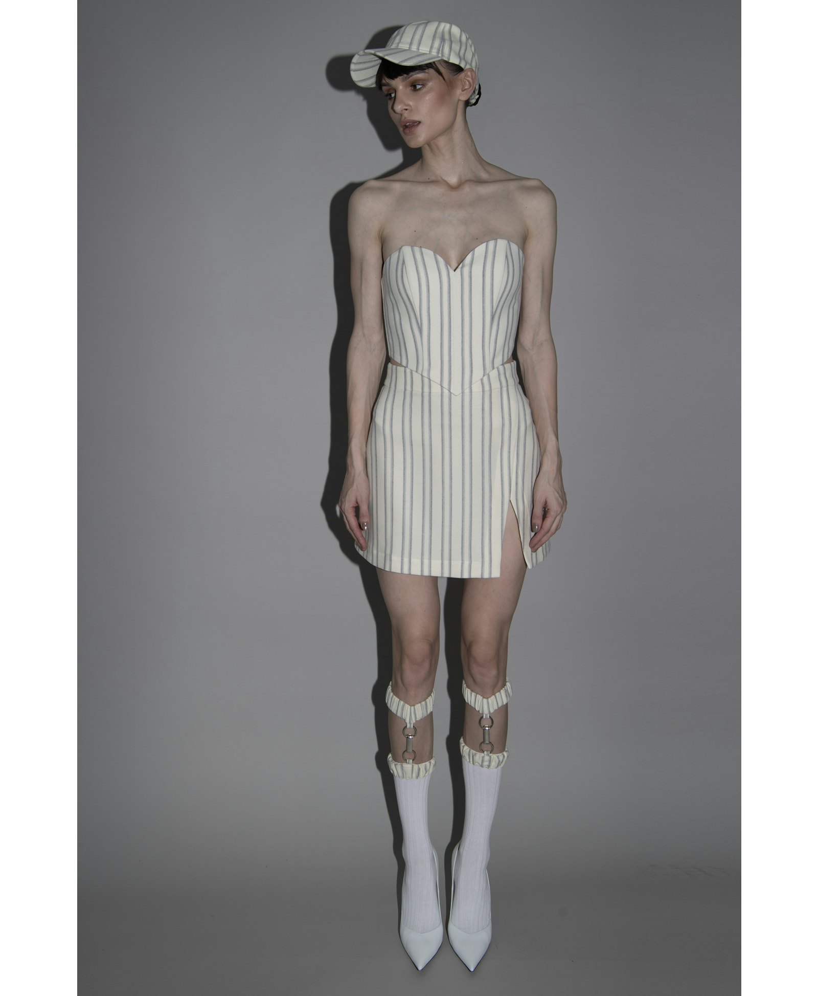 merino skirt in Beige made by Vestiaire d'un Oiseau Libre