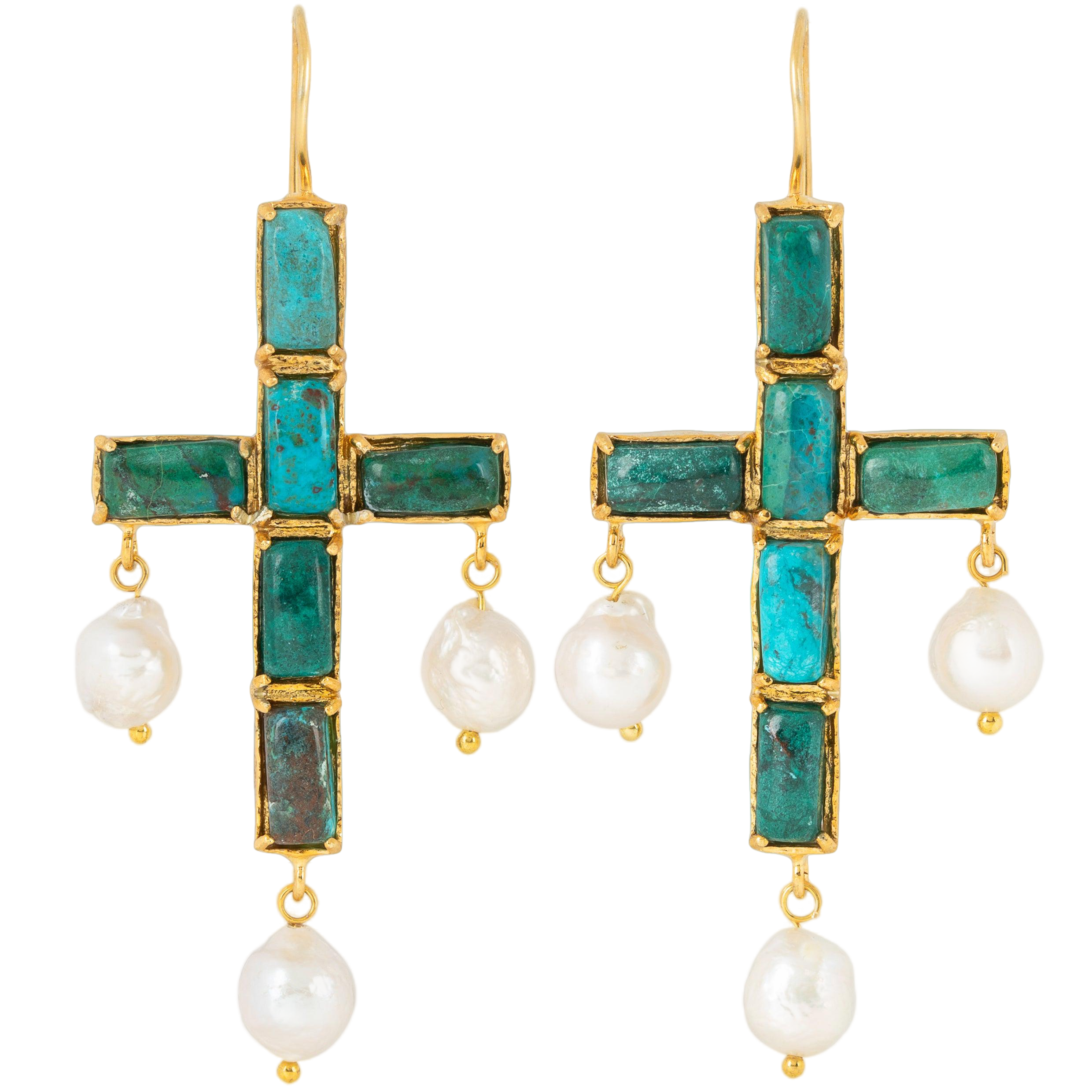 Christie Nicolaides Stefania Earrings Turquoise In Green