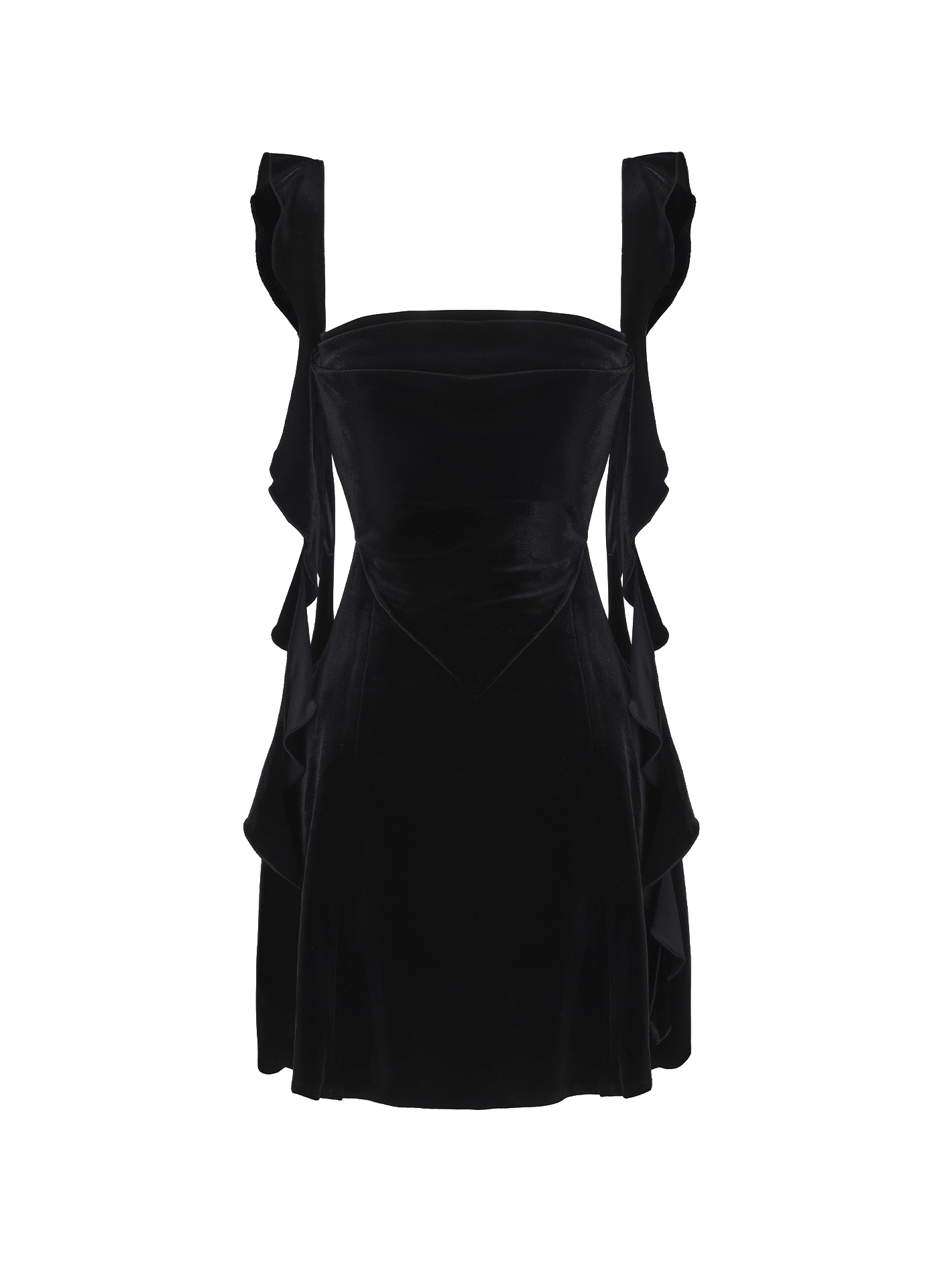 Shop Nana Jacqueline Karina Velvet Dress (black)