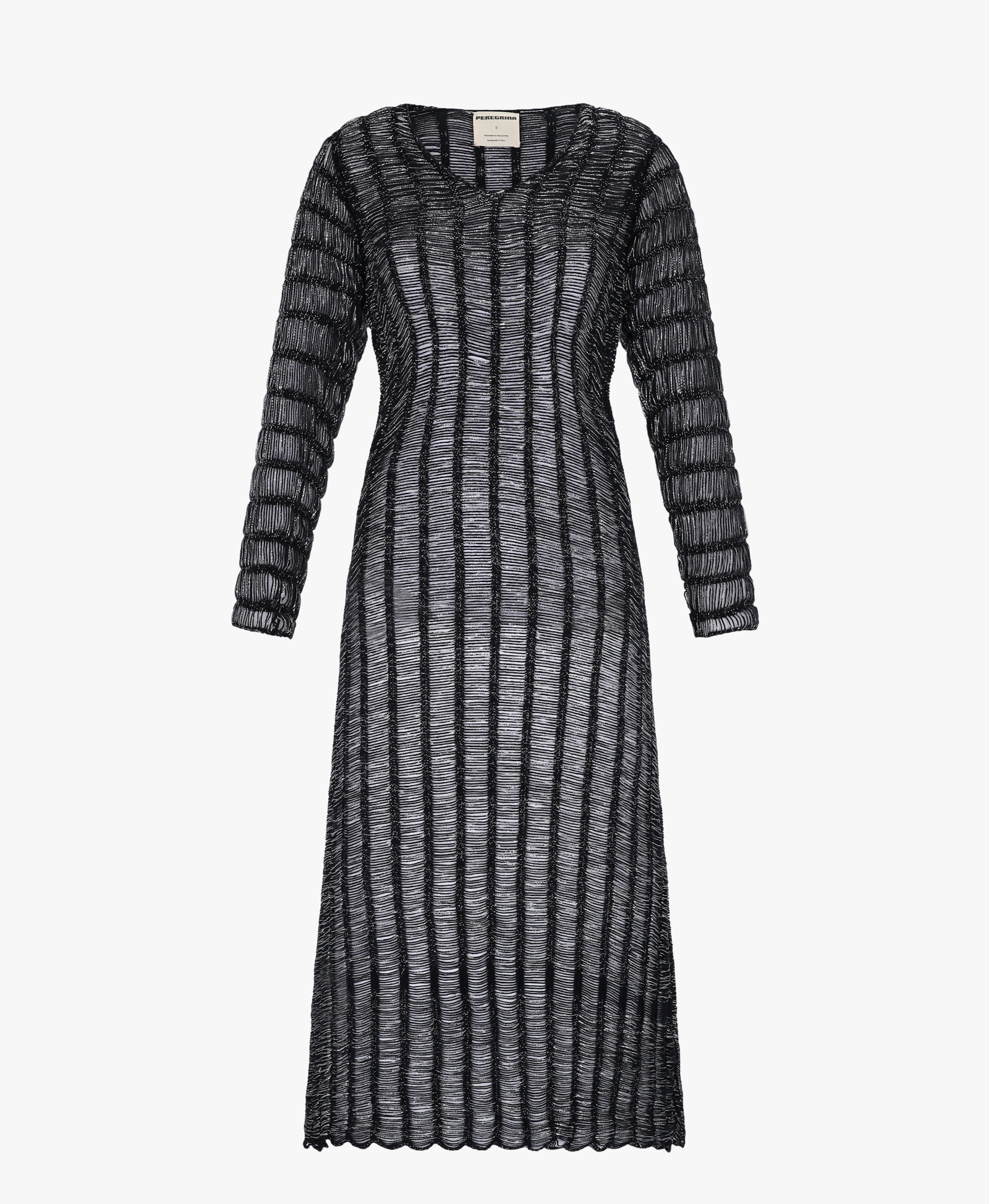 Cao Dress Silver Black made by Peregrina
