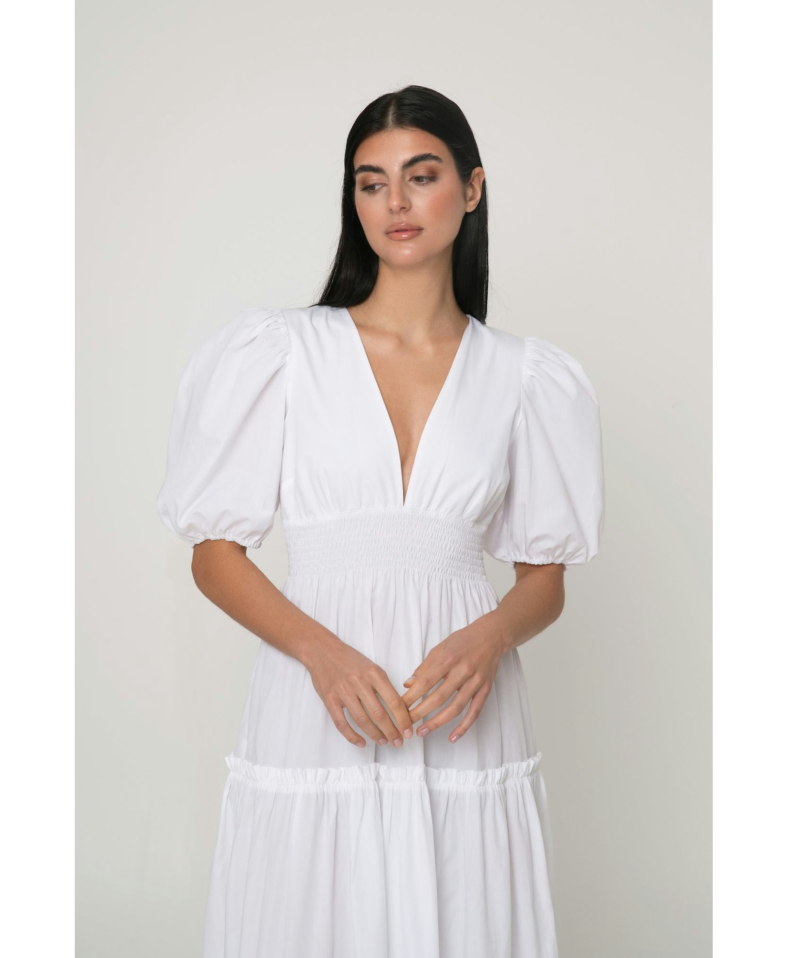 Danielle dress white in White made by MandiBreeze