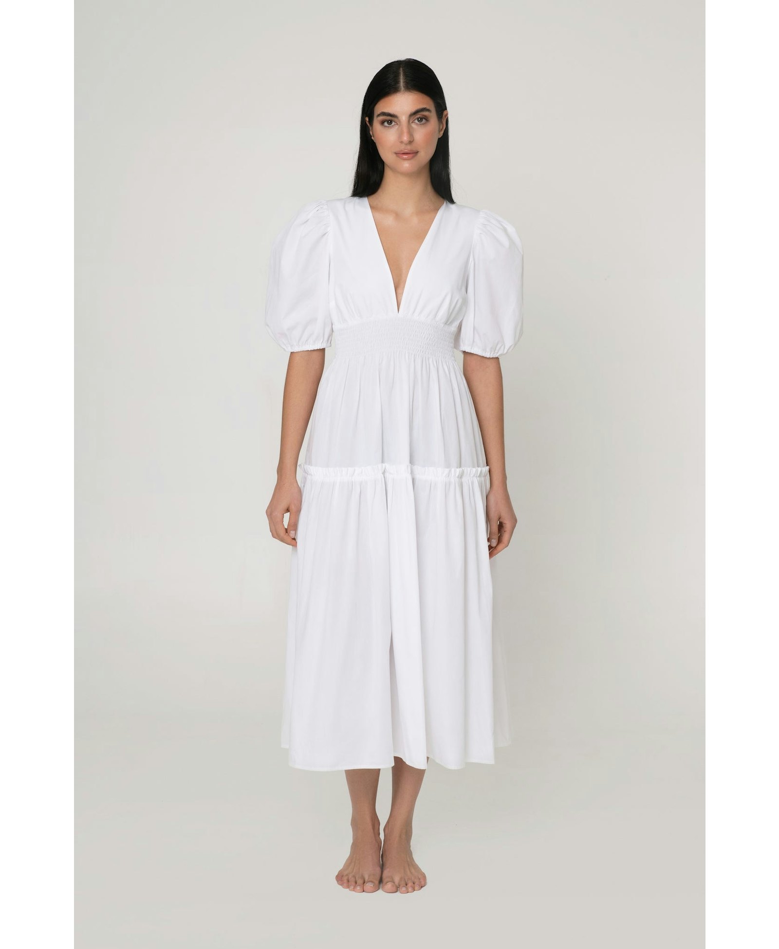 Danielle dress white in White made by MandiBreeze
