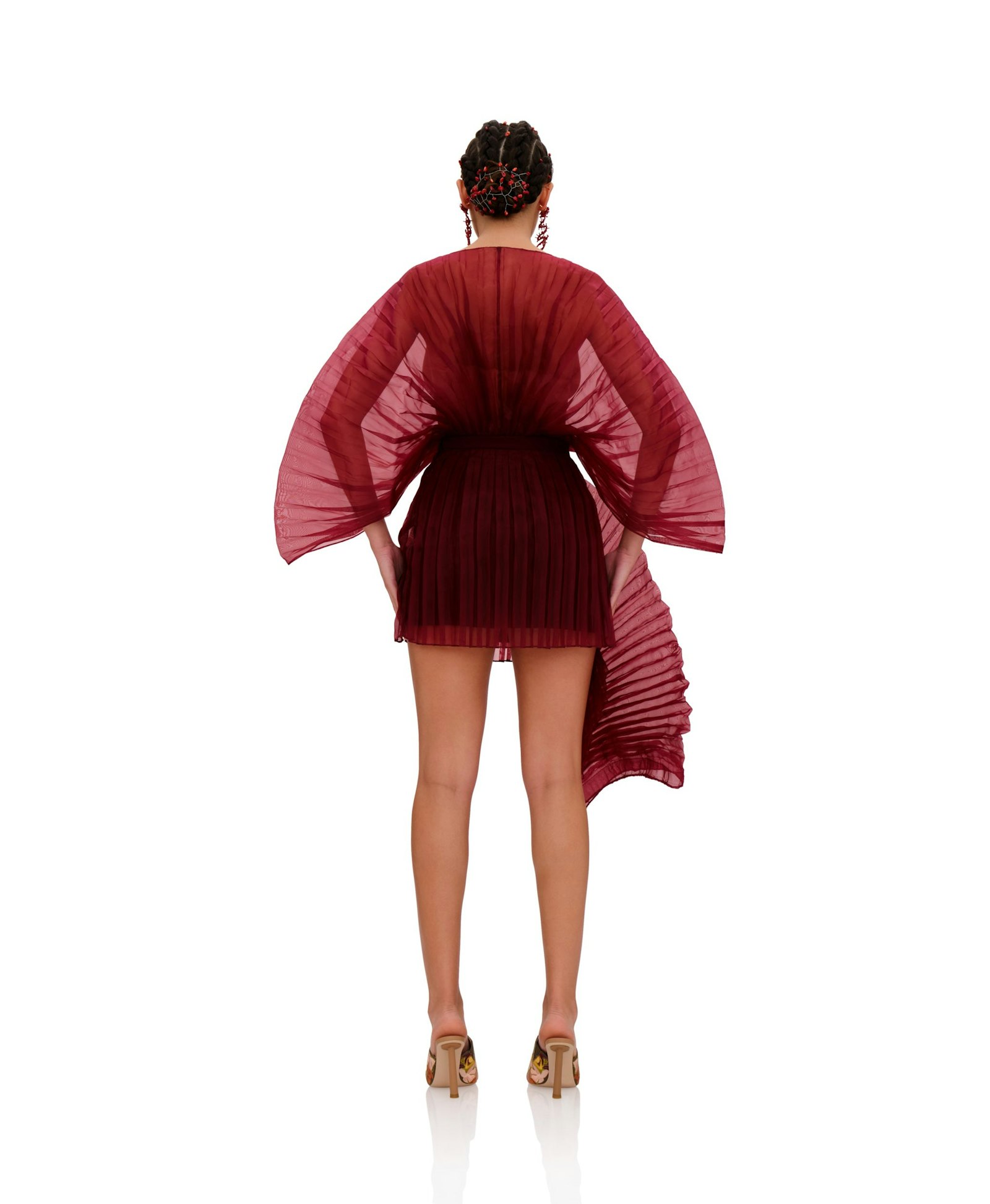 SOMBRA BODYSUIT - WINE made by Andrea Iyamah