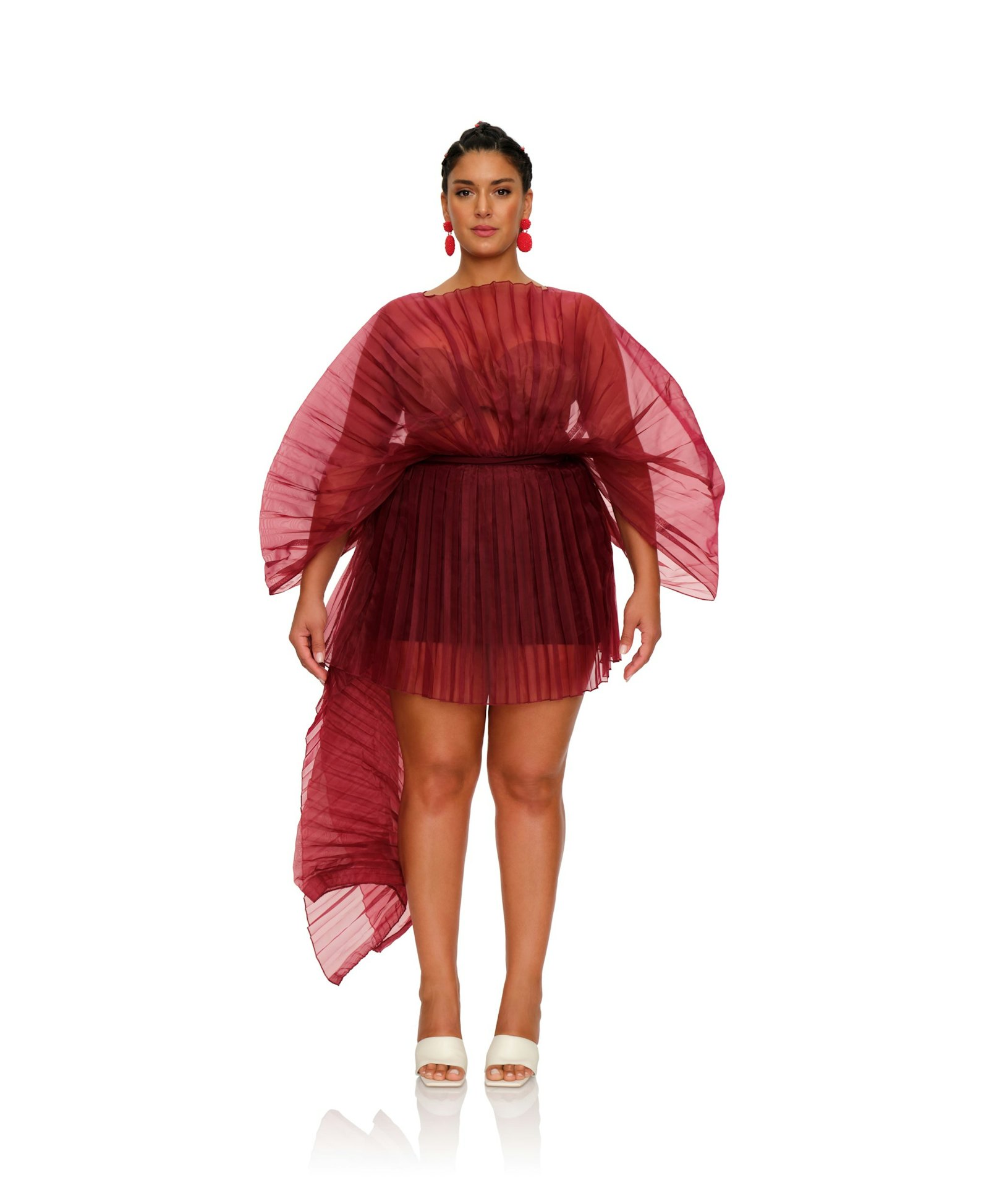 SOMBRA BODYSUIT - WINE made by Andrea Iyamah