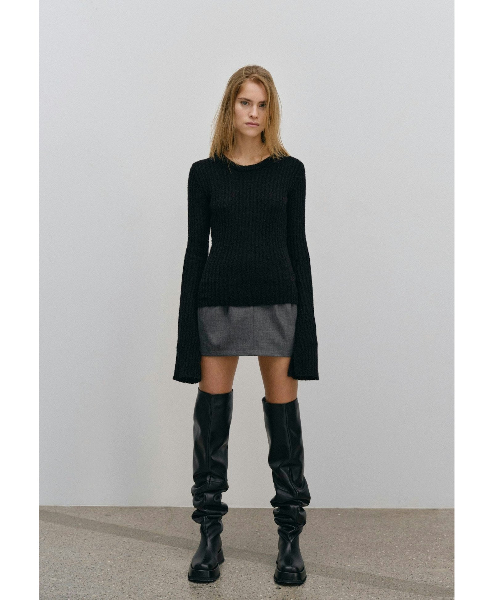 Lima Knit Blouse - Black made by HERSKIND