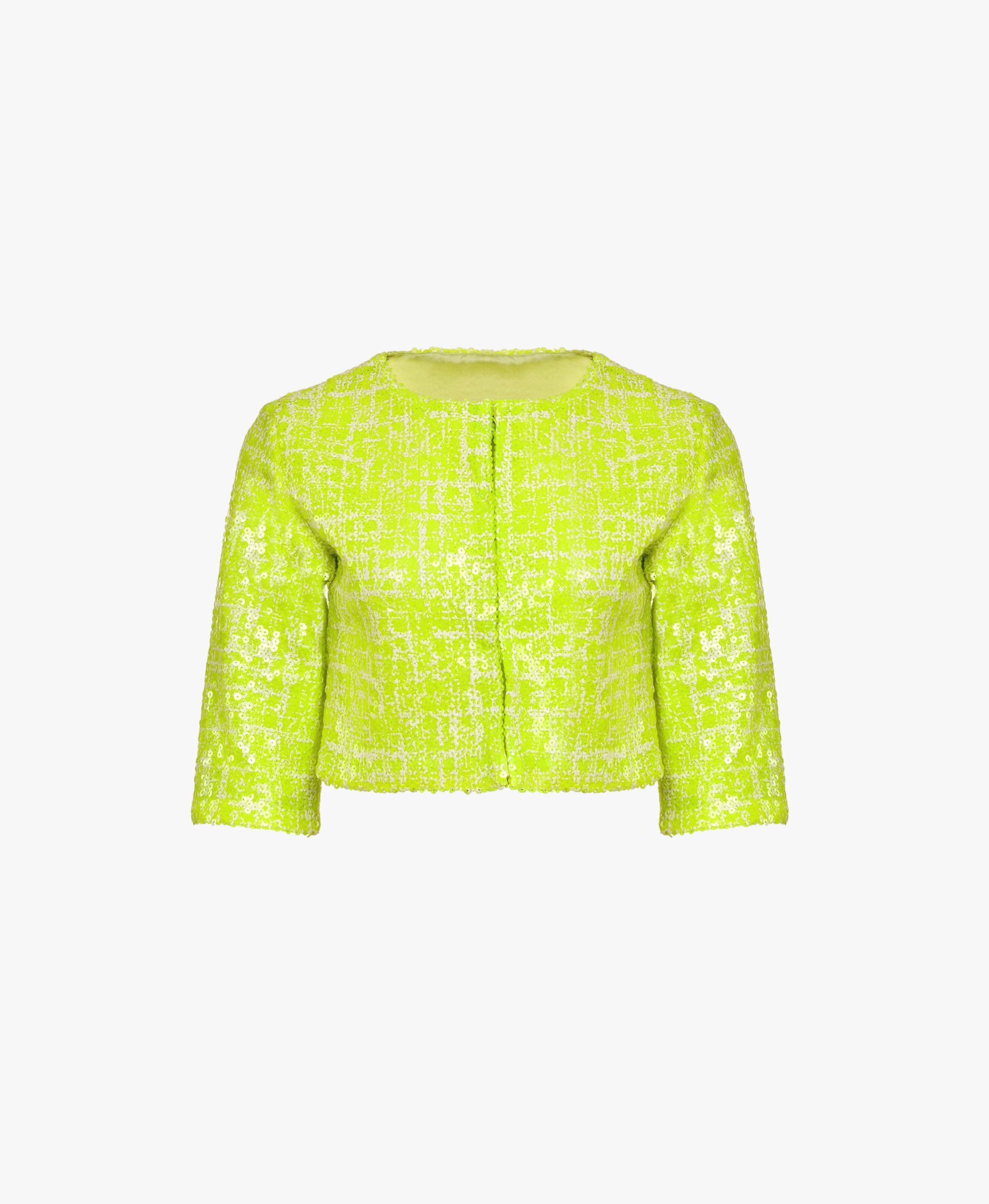Lecca Cropped Sequin Jacket made by Francesca Miranda