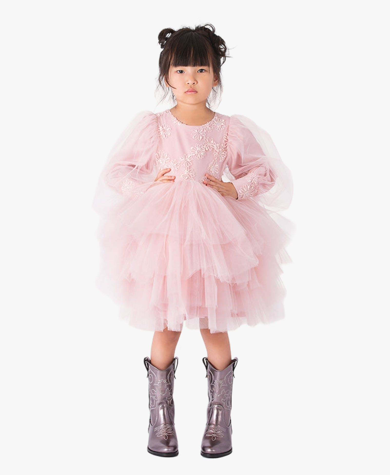Puffy Tulle Girls Dress made by Mama Luma