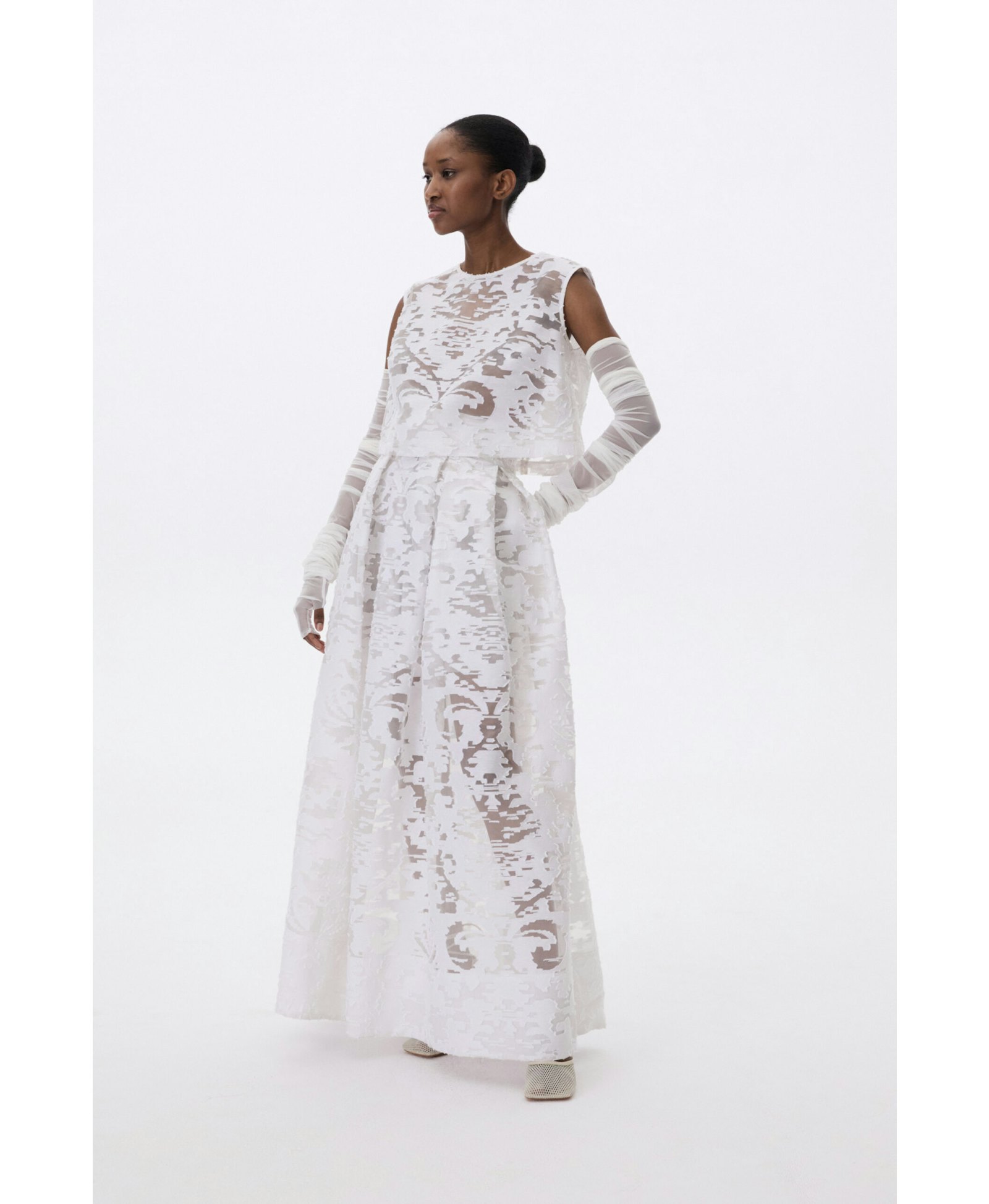 Long Flared Skirt made by YAVORSKA