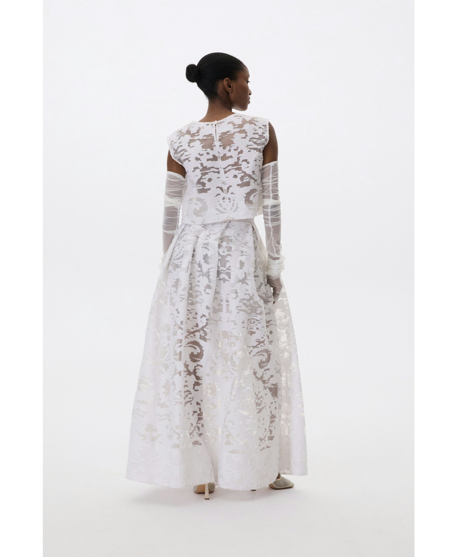 Long Flared Skirt made by YAVORSKA