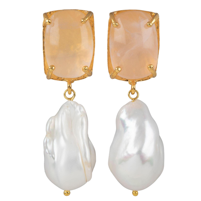 Christie Nicolaides Piccola Earrings Pale Pink