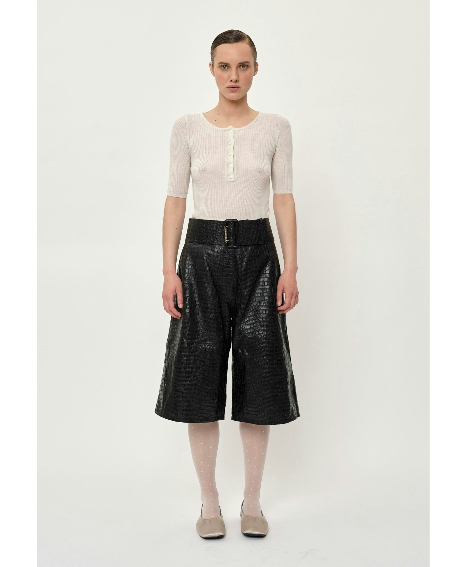 Agnes Knit Blouse - Off White made by HERSKIND