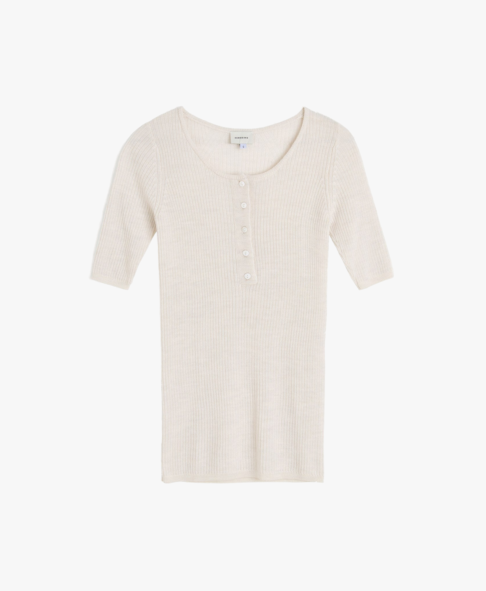 Agnes Knit Blouse - Off White made by HERSKIND