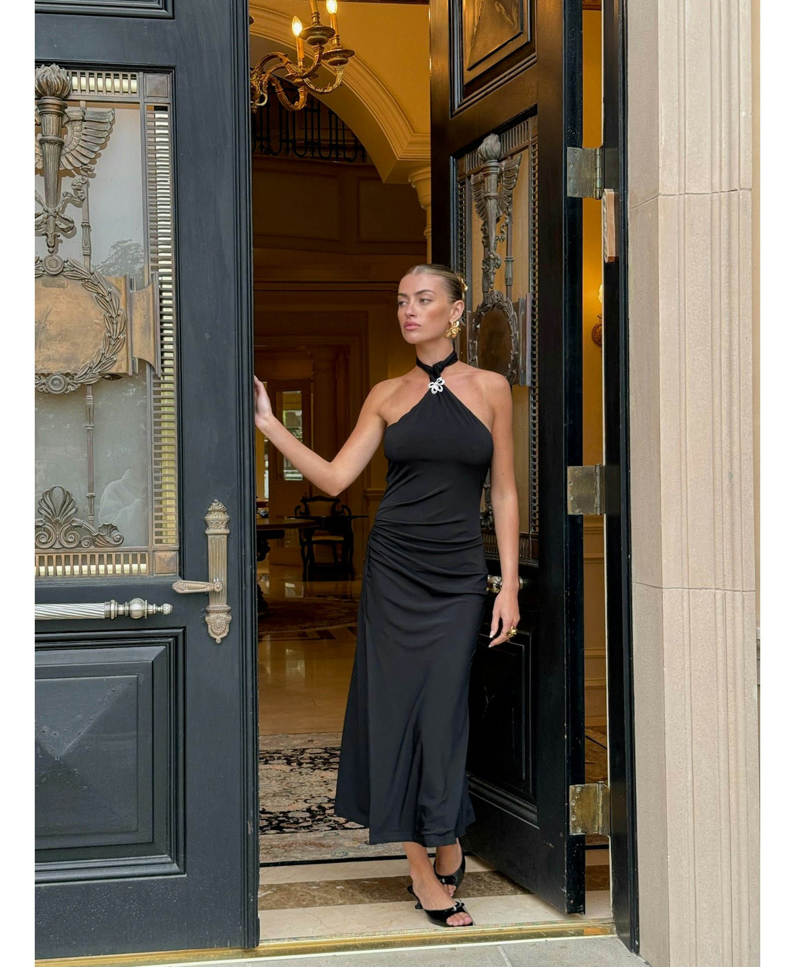 Eliana Dress (Black) made by Nana Jacqueline