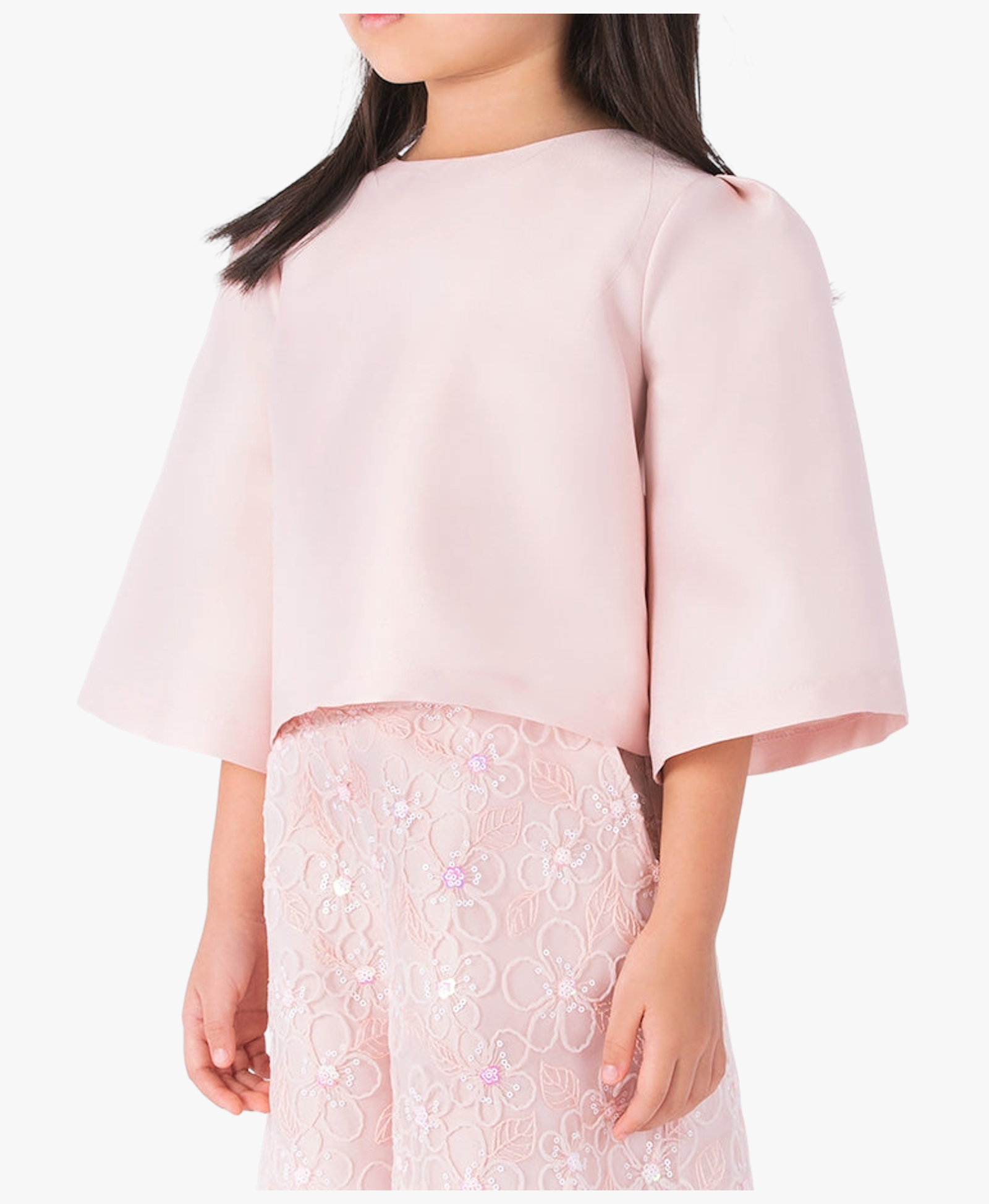 Pink Marbella Girls Blouse made by Mama Luma