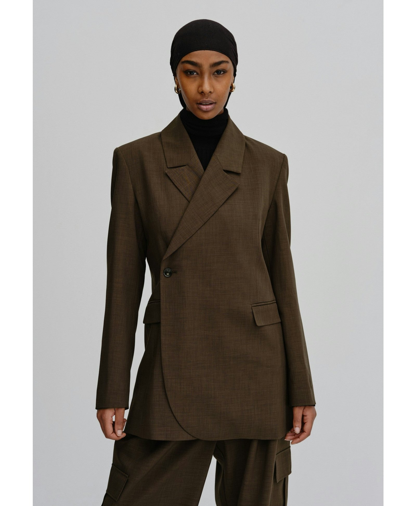 Lilith Blazer - Dark Chocolate in Brown made by HERSKIND