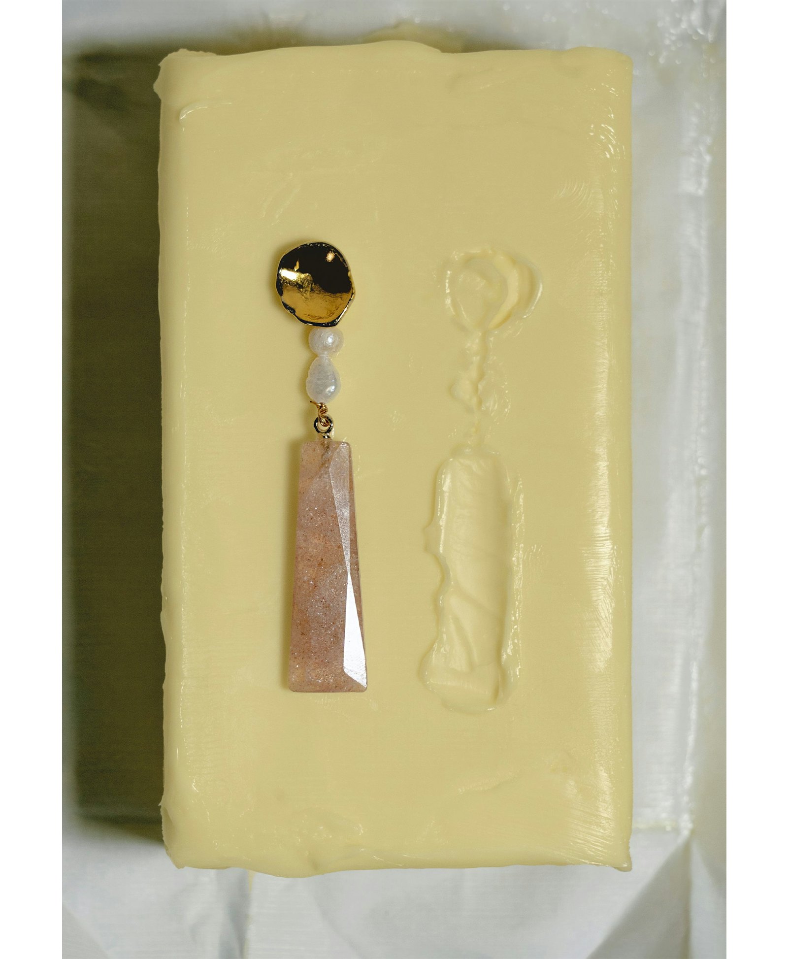 Pendientes Melina Cuarzo Fresado made by Lavani Jewels