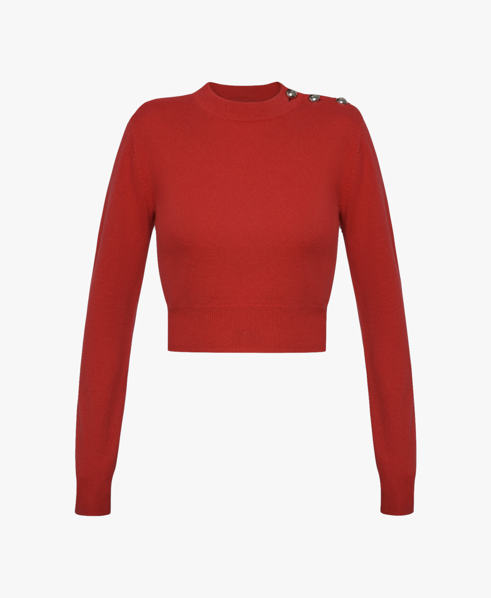 WOOL-CASHMERE SWEATER in Red made by KEBURIA