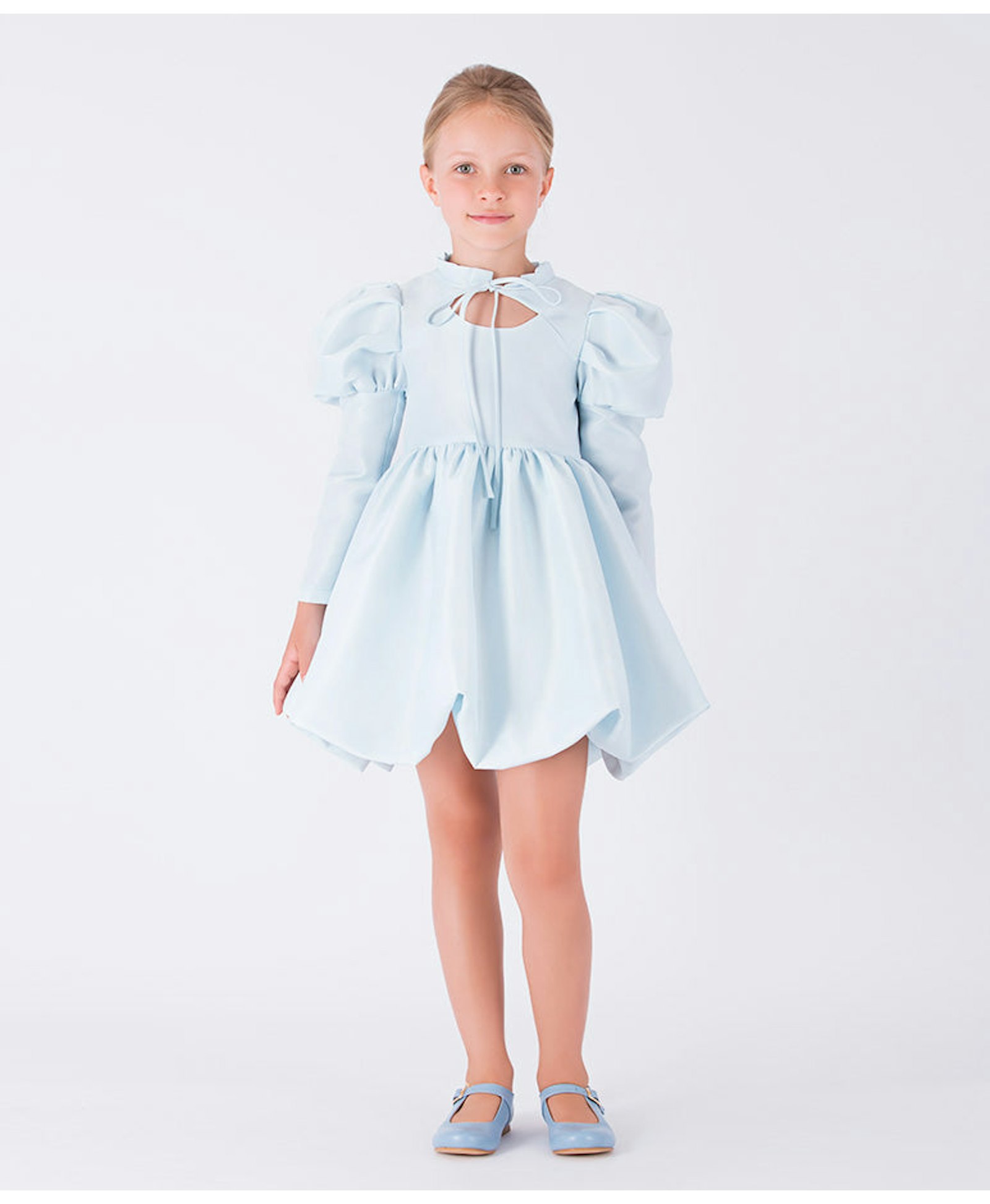 Balloon Sleeve Fluffy Dress made by Mama Luma