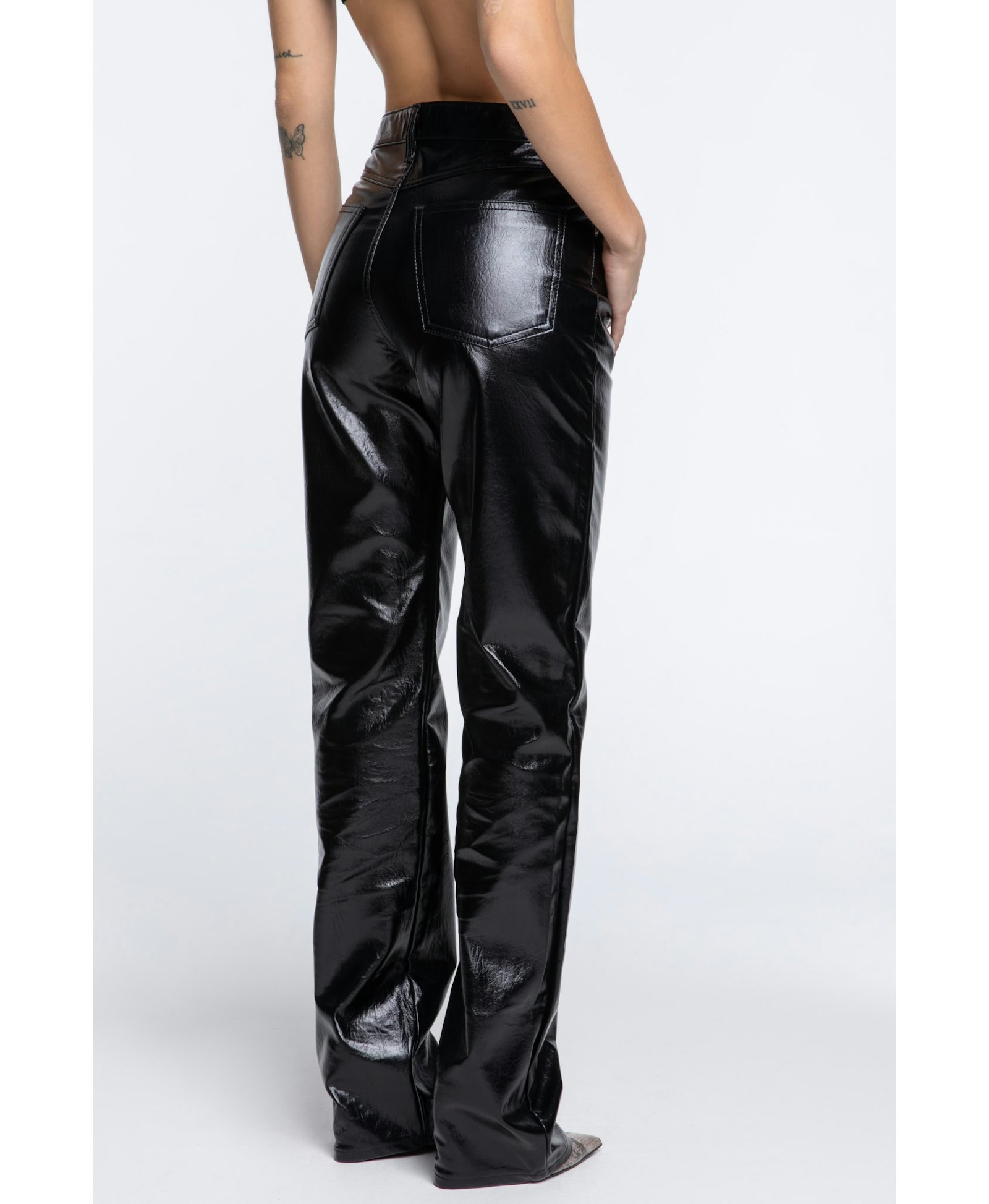 Vinyl Pants in Black made by AFTERHOURS