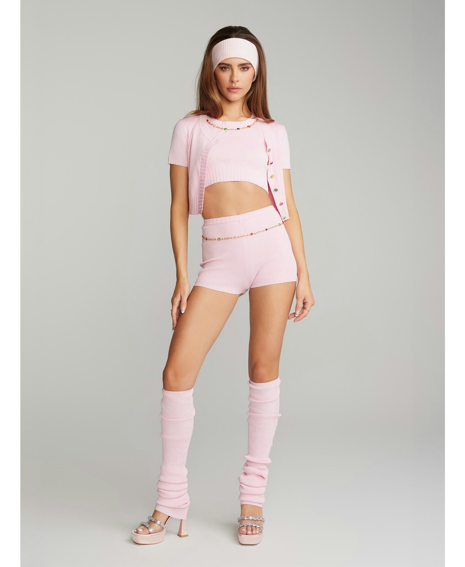 Kennedy Knit Shorts (Pink) made by Nana Jacqueline