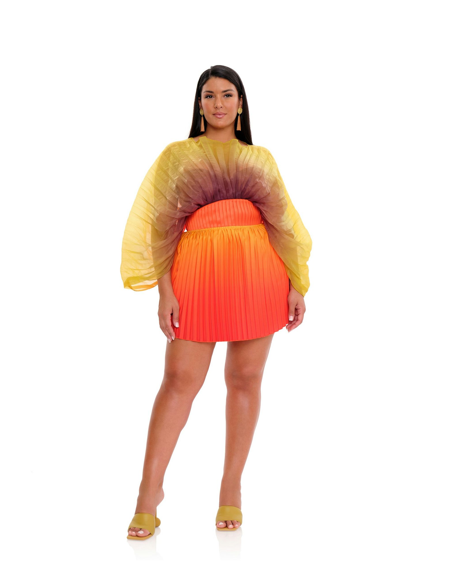 KATA PLEATED MINI SKIRT made by Andrea Iyamah