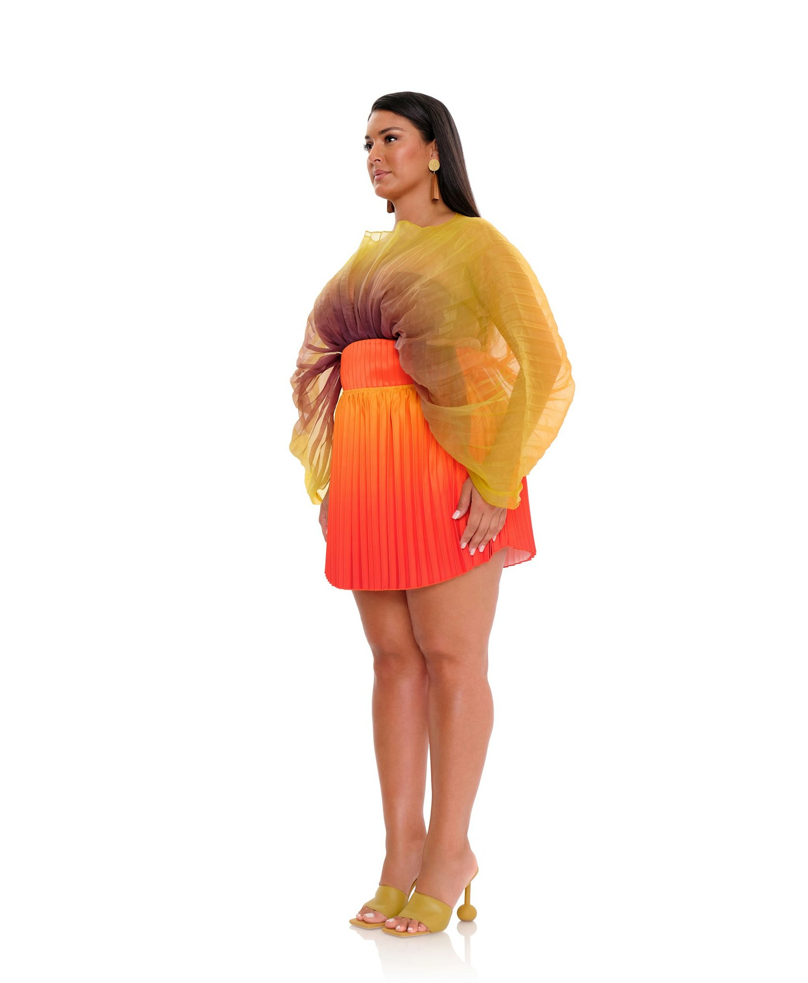 KATA PLEATED MINI SKIRT made by Andrea Iyamah