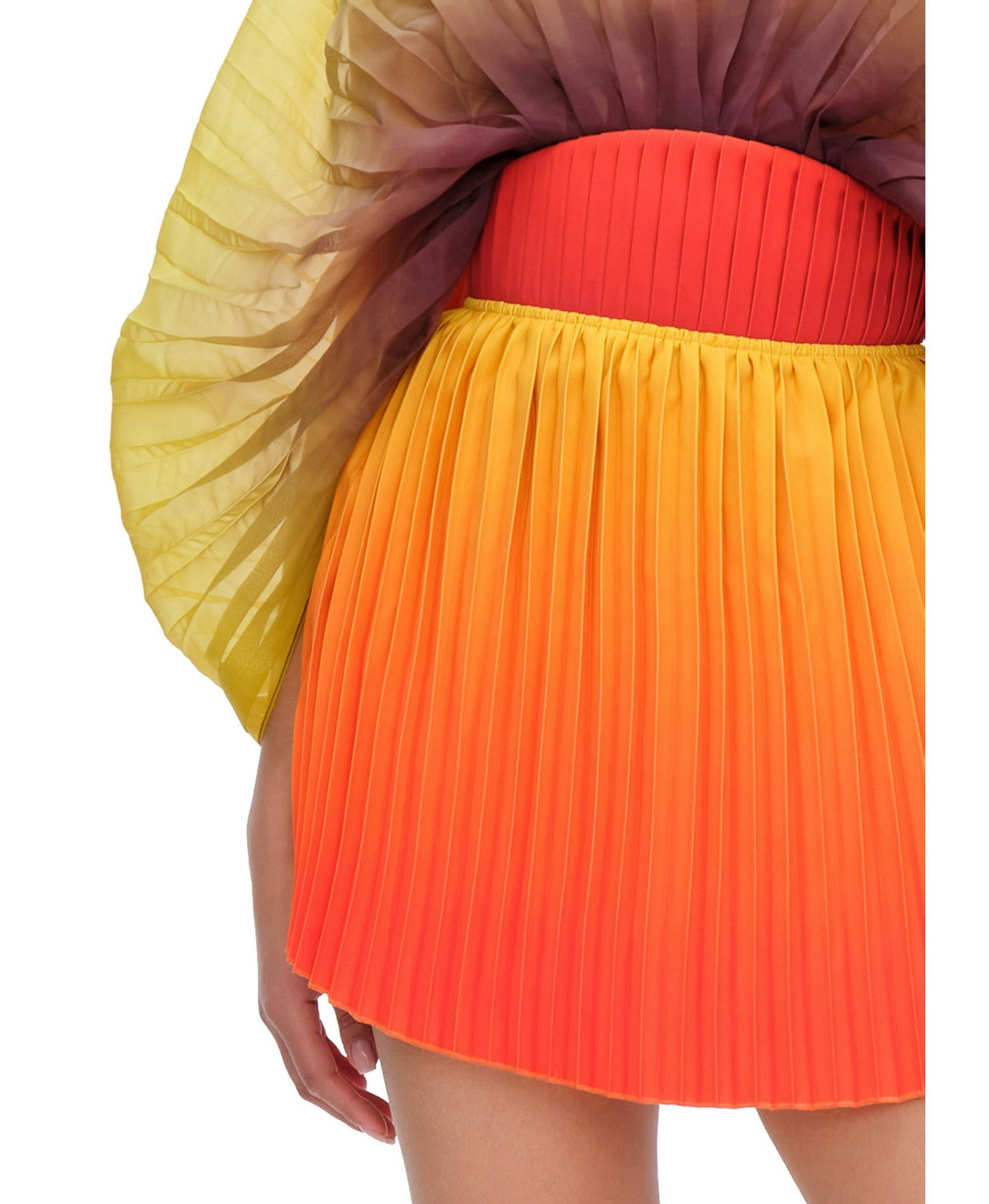 KATA PLEATED MINI SKIRT made by Andrea Iyamah